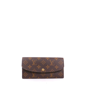 LOUIS VUITTON - Portefeuille Émilie Louis Vuitton en toile monogrammée