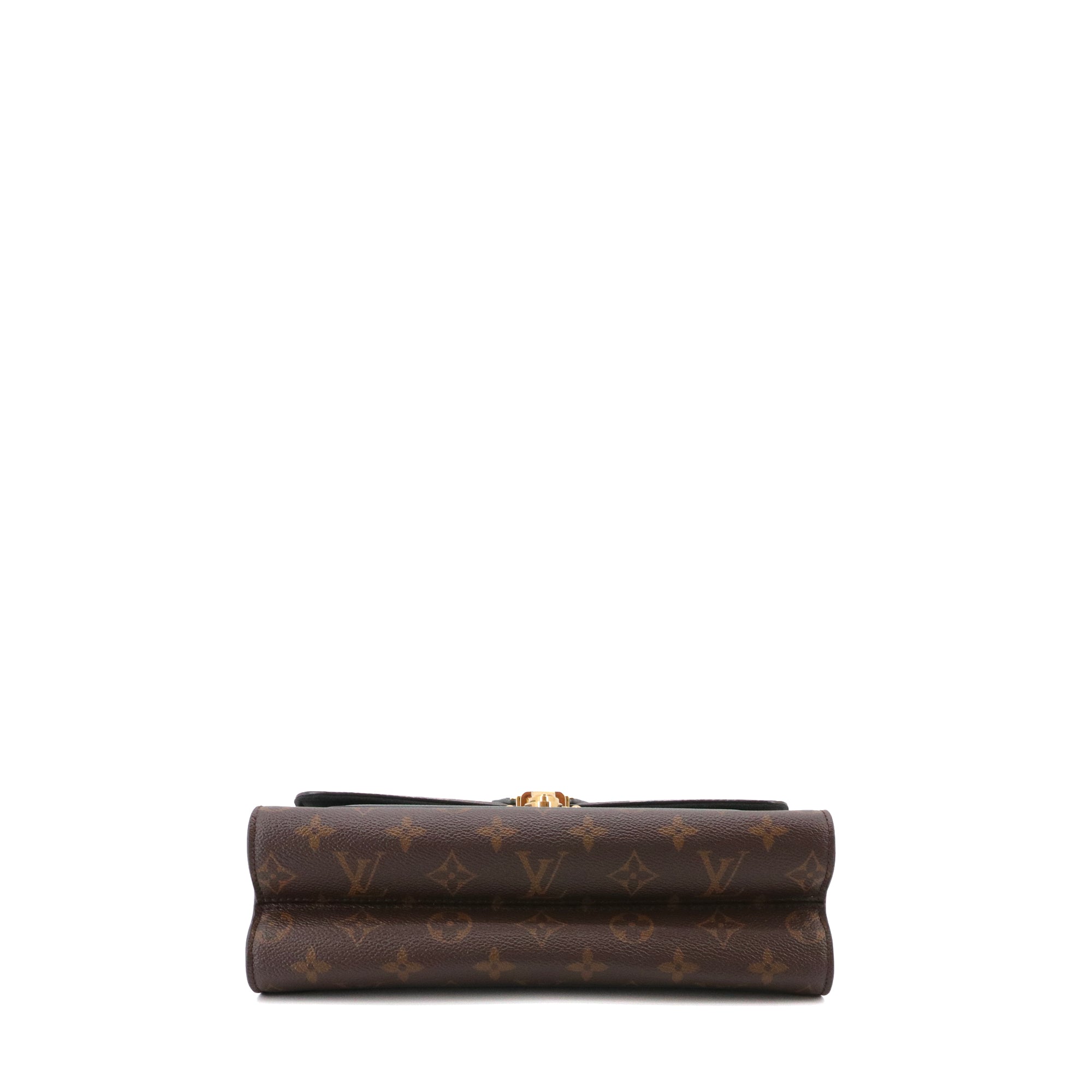 LOUIS VUITTON - Louis Vuitton Victoire shoulder bag in monogrammed canvas and black leather