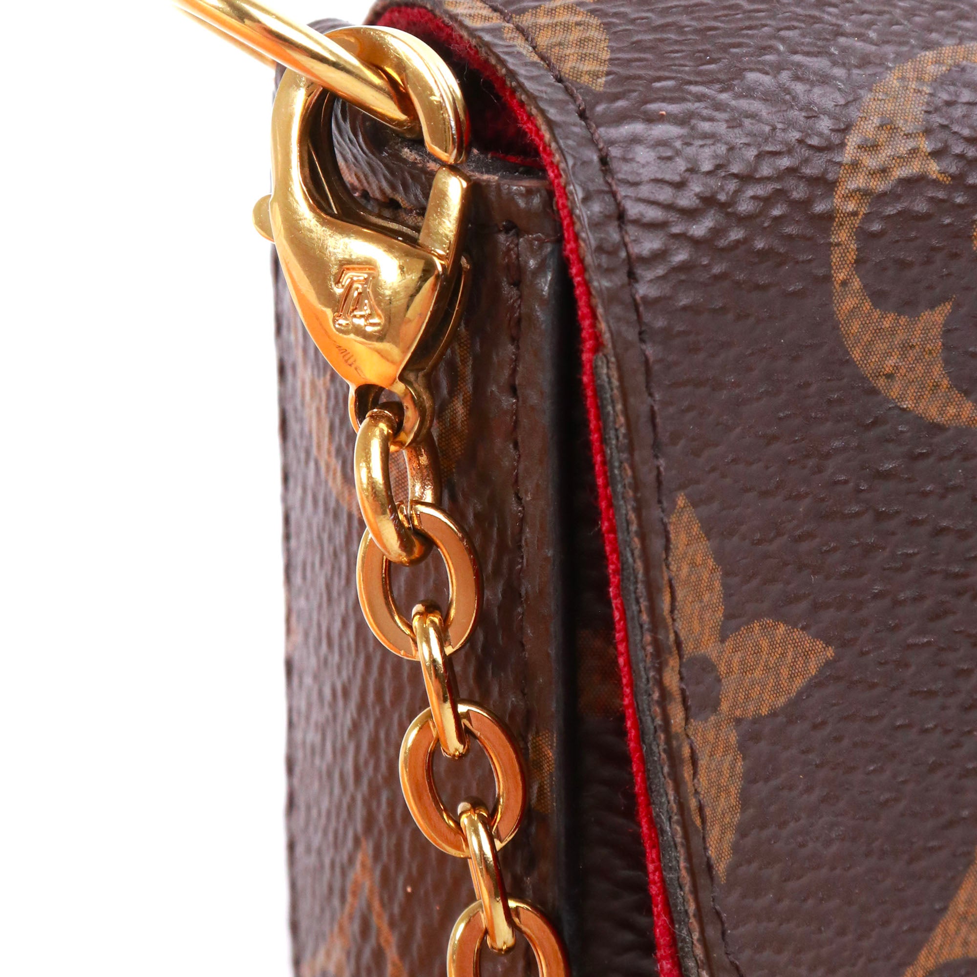 LOUIS VUITTON - Louis Vuitton Felicie clutch in monogram canvas