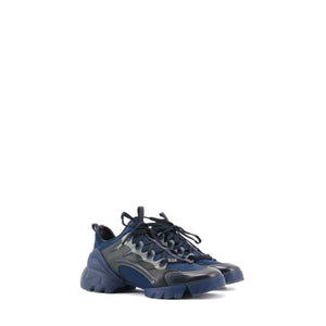 DIOR - Dior D-Connect sneakers in navy blue canvas (Size 37)