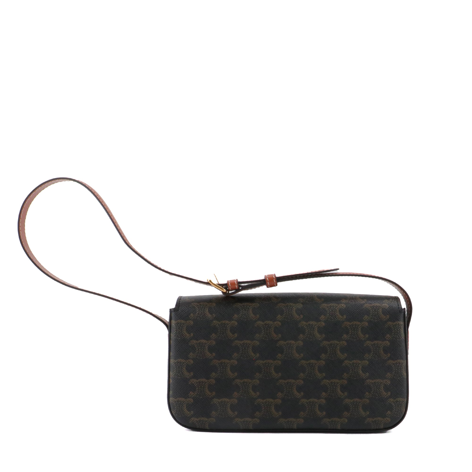 CELINE - Sac à épaule Claude Celine en toile enduite Triomphe monogrammée