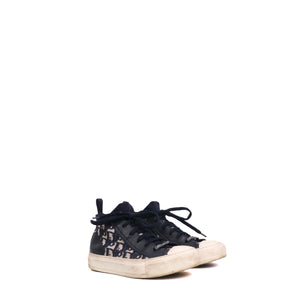 DIOR - Sneakers Dior Walk'n'dior en maille bleu marine (T36)