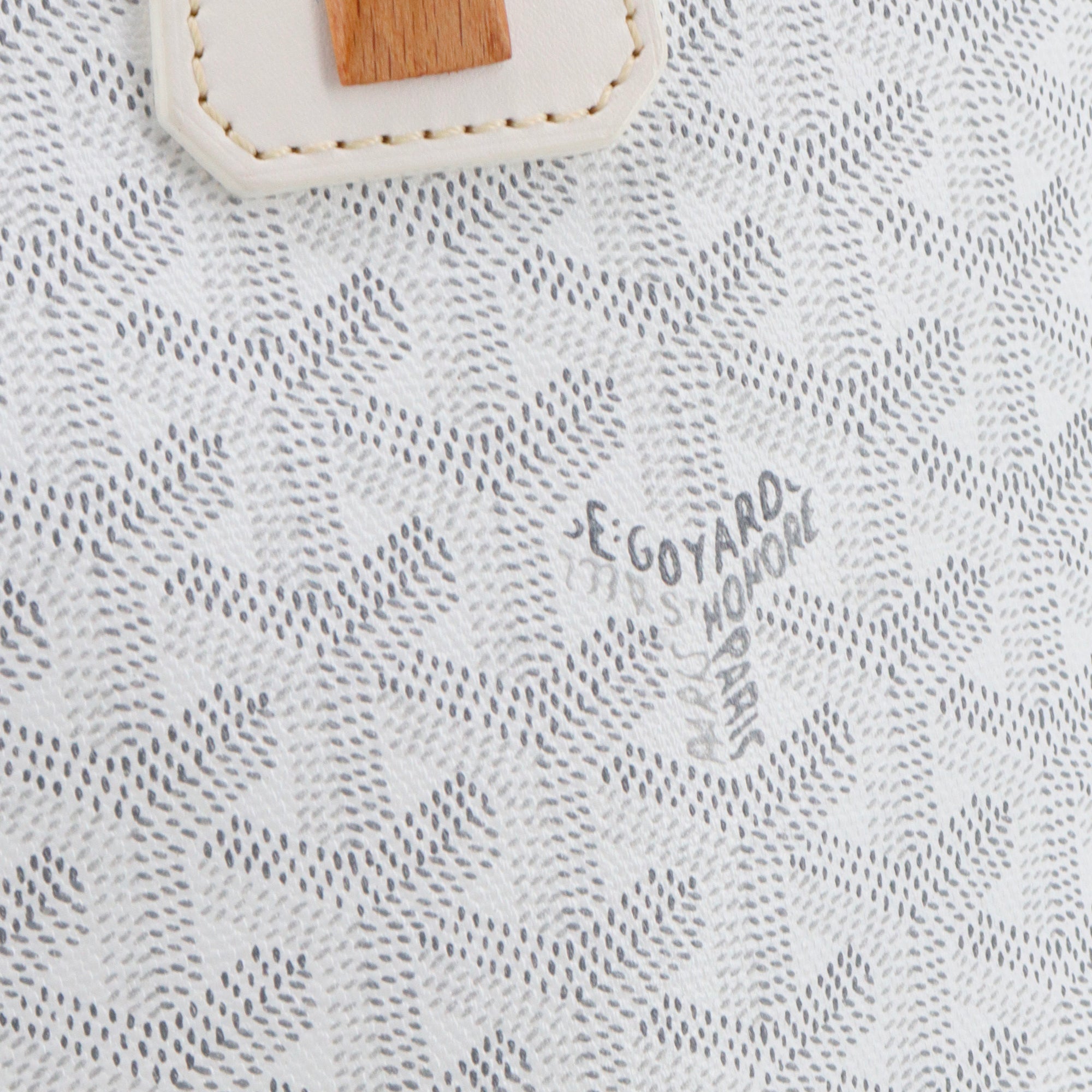 GOYARD - Goyard Vendôme handbag in white monogrammed canvas