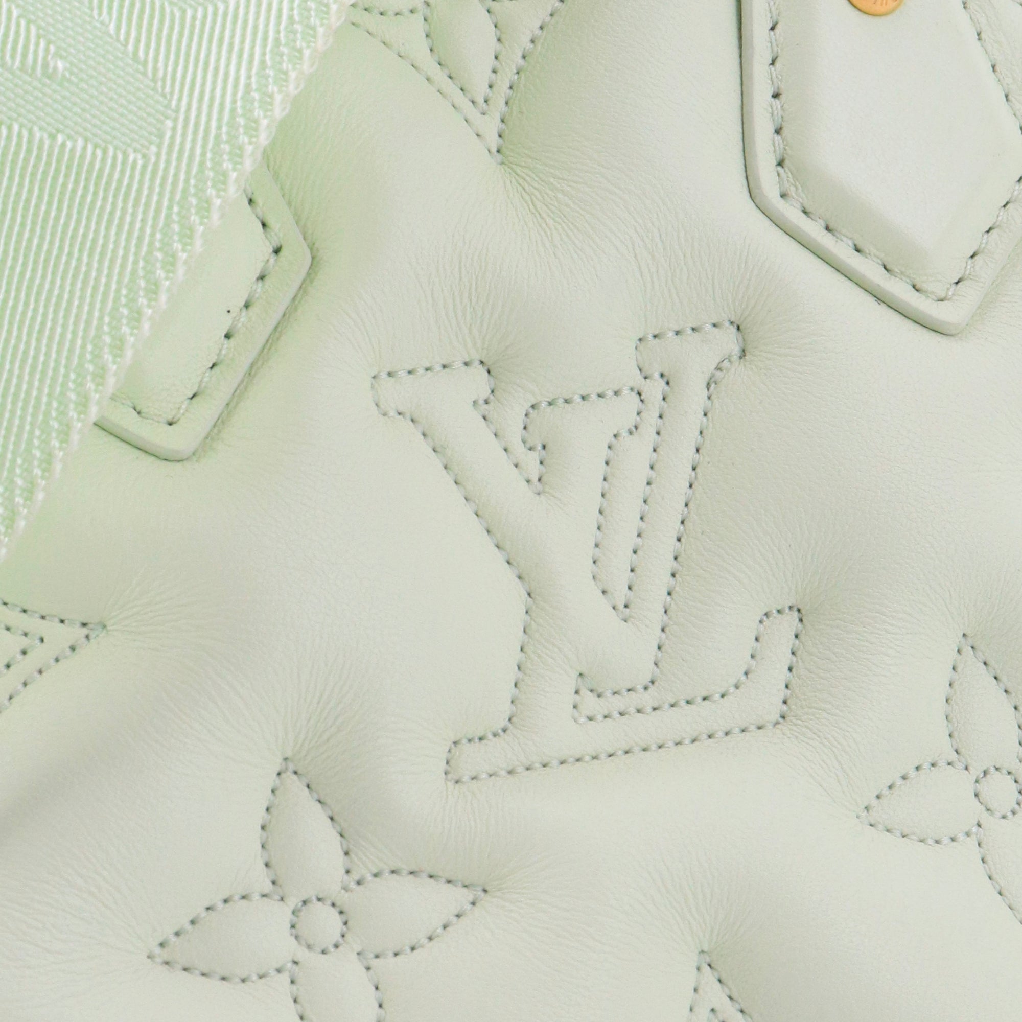 LOUIS VUITTON - Louis Vuitton Alma BB Bubblegram shoulder bag in sea green leather