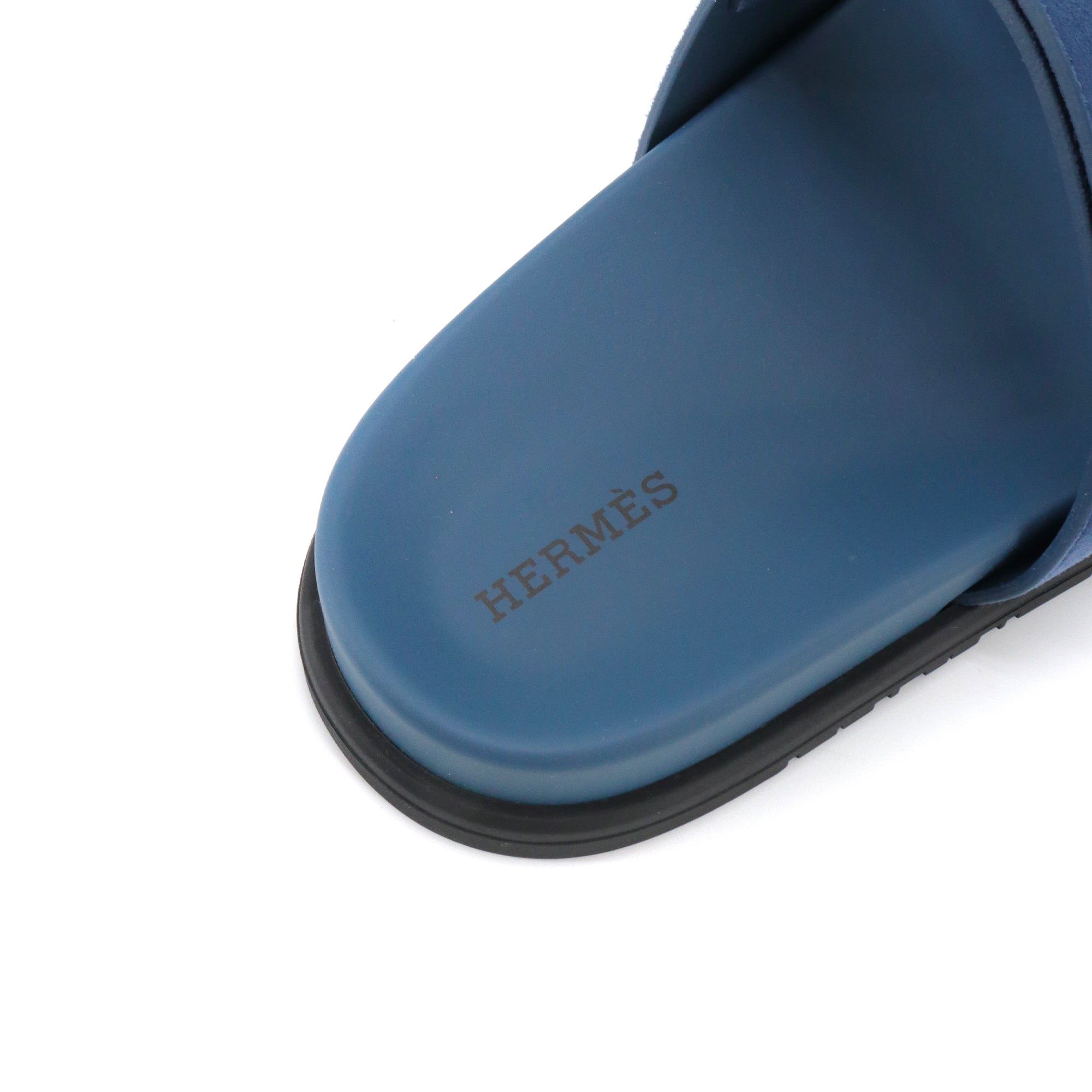 HERMÈS - Hermès Chypre sandals in turquoise blue goatskin (T41.5)