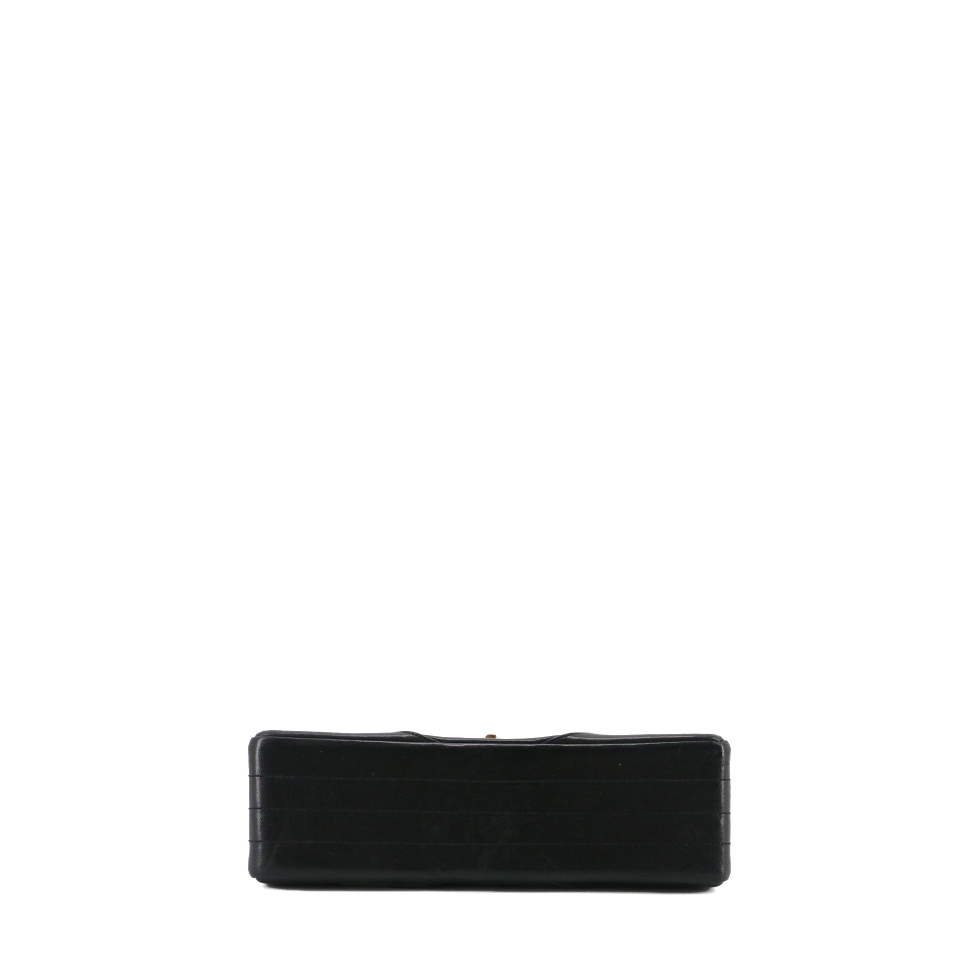 CHANEL - Chanel Timeless 25 double flap handbag in black quilted leather