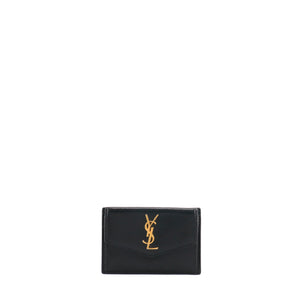 SAINT LAURENT - Saint Laurent Uptown card holder in black leather