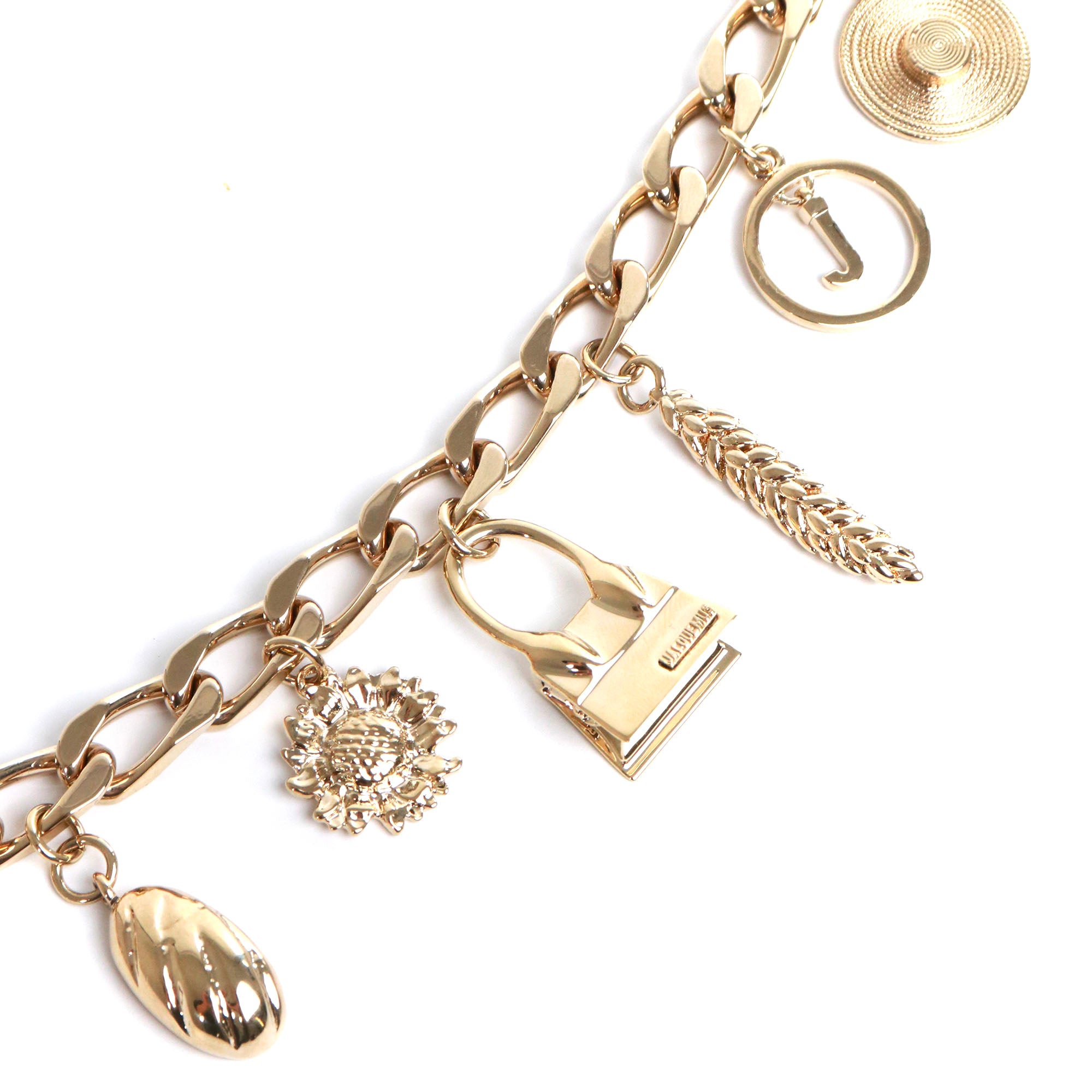 JACQUEMUS - Jacquemus charm bracelet in gold metal 