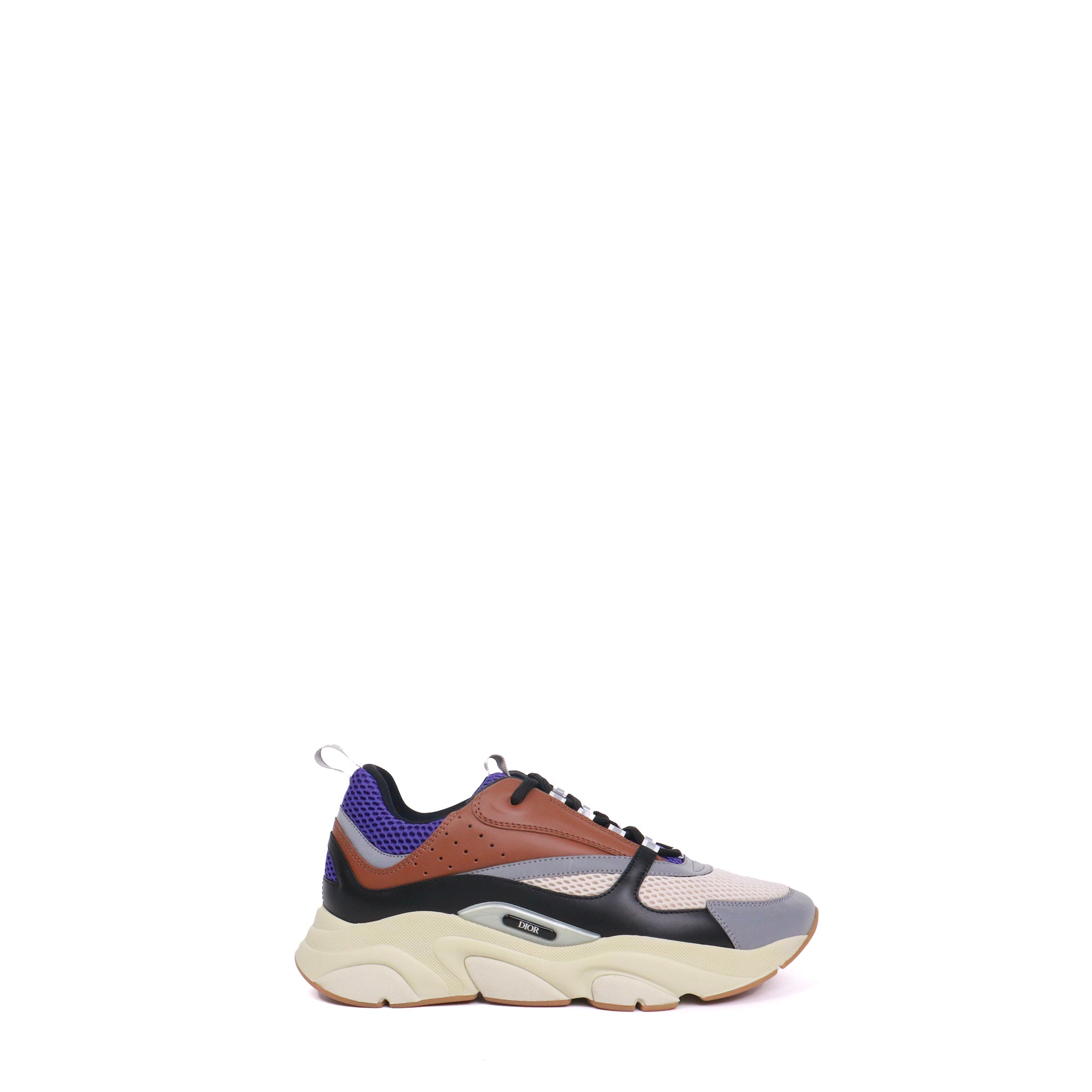 DIOR - Sneakers B22 Dior en tissu mesh "coffee violet" (T43)