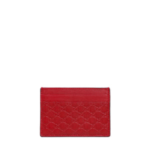 GUCCI - Porte cartes GG Gucci en cuir bordeaux