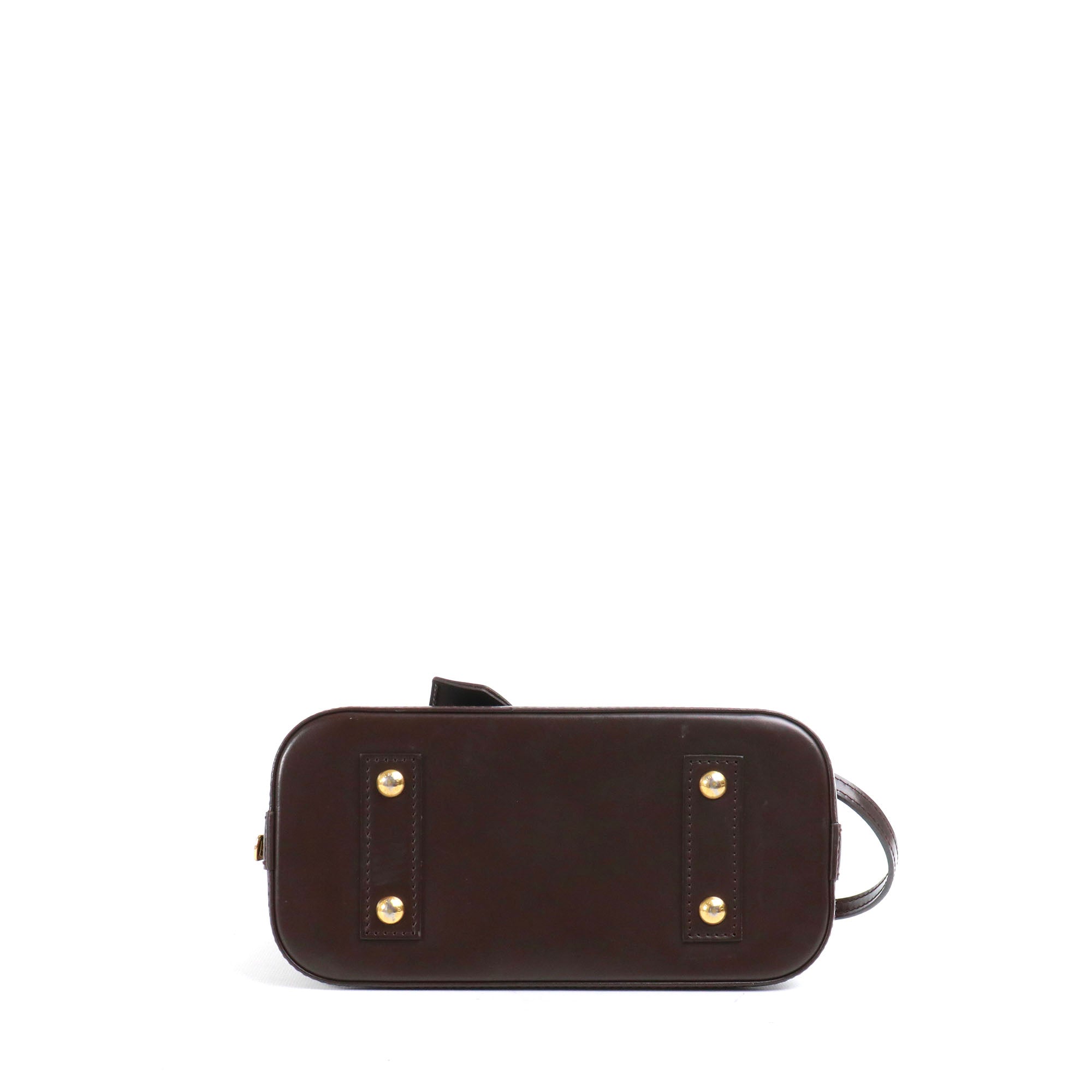 LOUIS VUITTON - Sac à bandoulière Alma BB Louis Vuitton en toile damier ébène