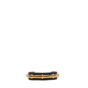 HERMÈS - Hermes Collier de Chien Bracelet in Pink Alligator Leather (T2)