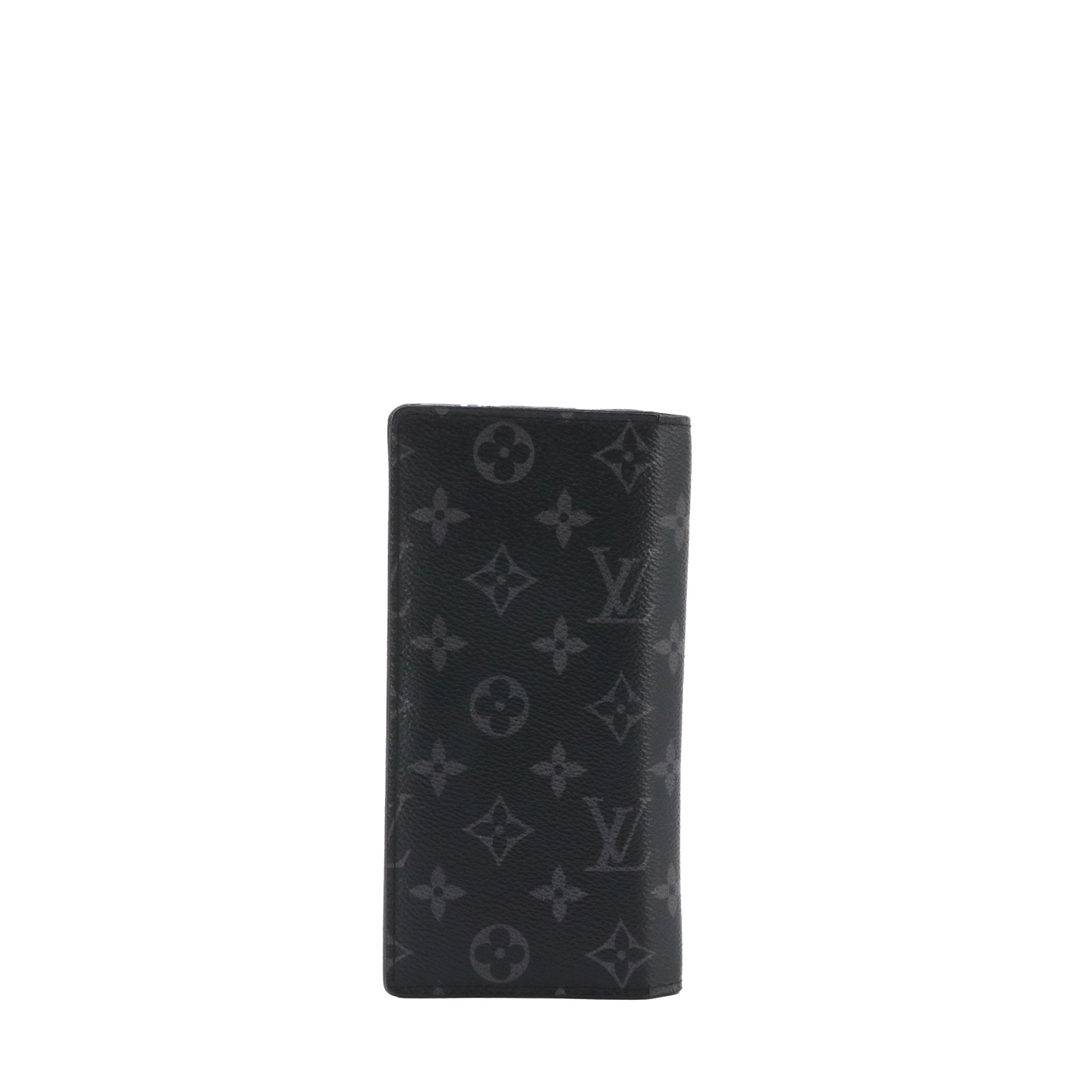 LOUIS VUITTON - Portefeuille Brazza Louis Vuitton en toile monogramme éclipse