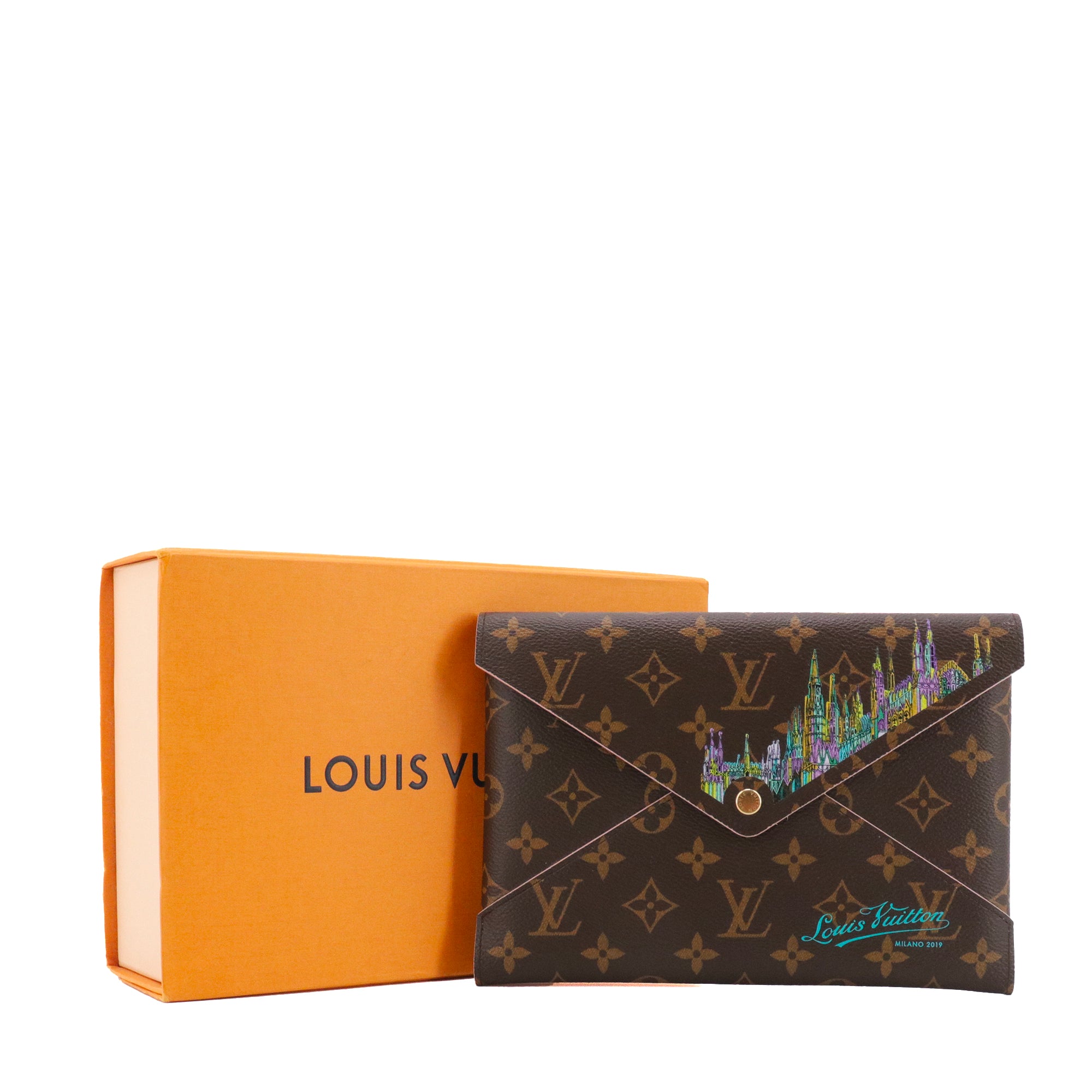 LOUIS VUITTON - Pochette Kirigami GM Milan 2019 Louis Vuitton en toile monogrammée