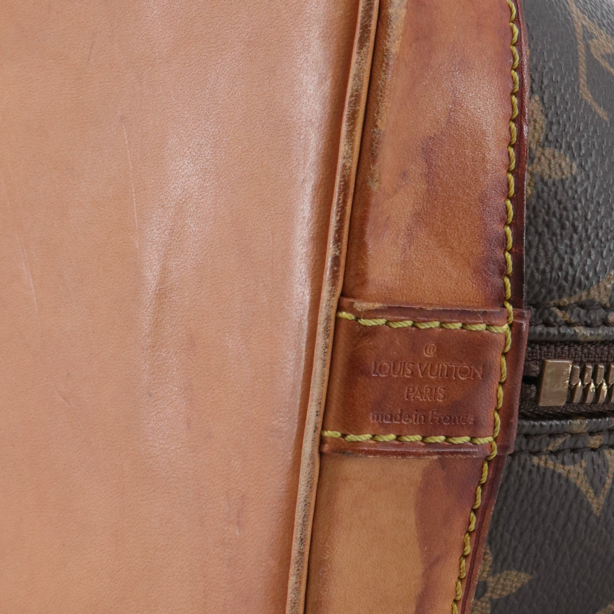 LOUIS VUITTON - Sac à main Alma PM Louis Vuitton en toile monogrammée vintage