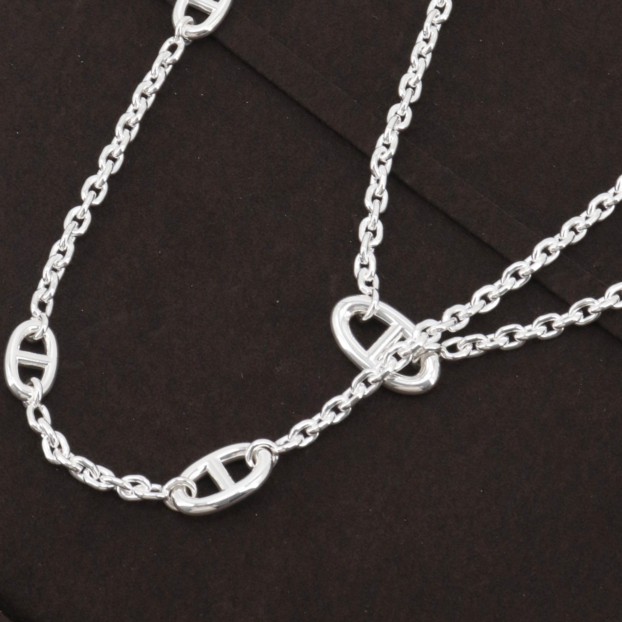HERMÈS - Sautoir Farandole 120 Hermès en argent