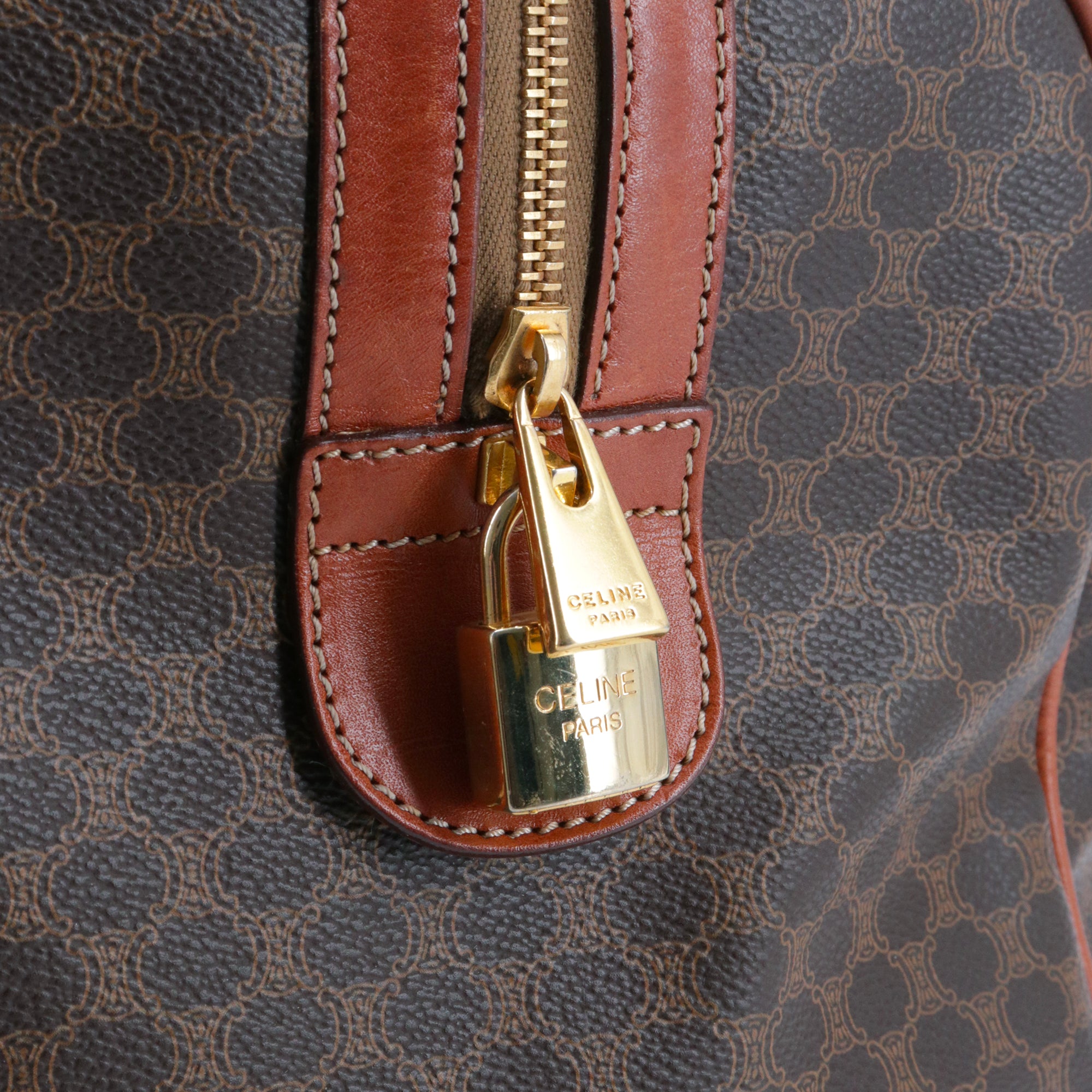 Celine - Sac de voyage Celine en toile monogrammée vintage