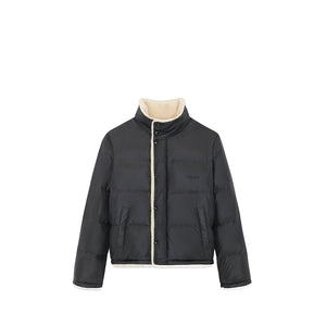 SAINT LAURENT - Black nylon down jacket (T50)