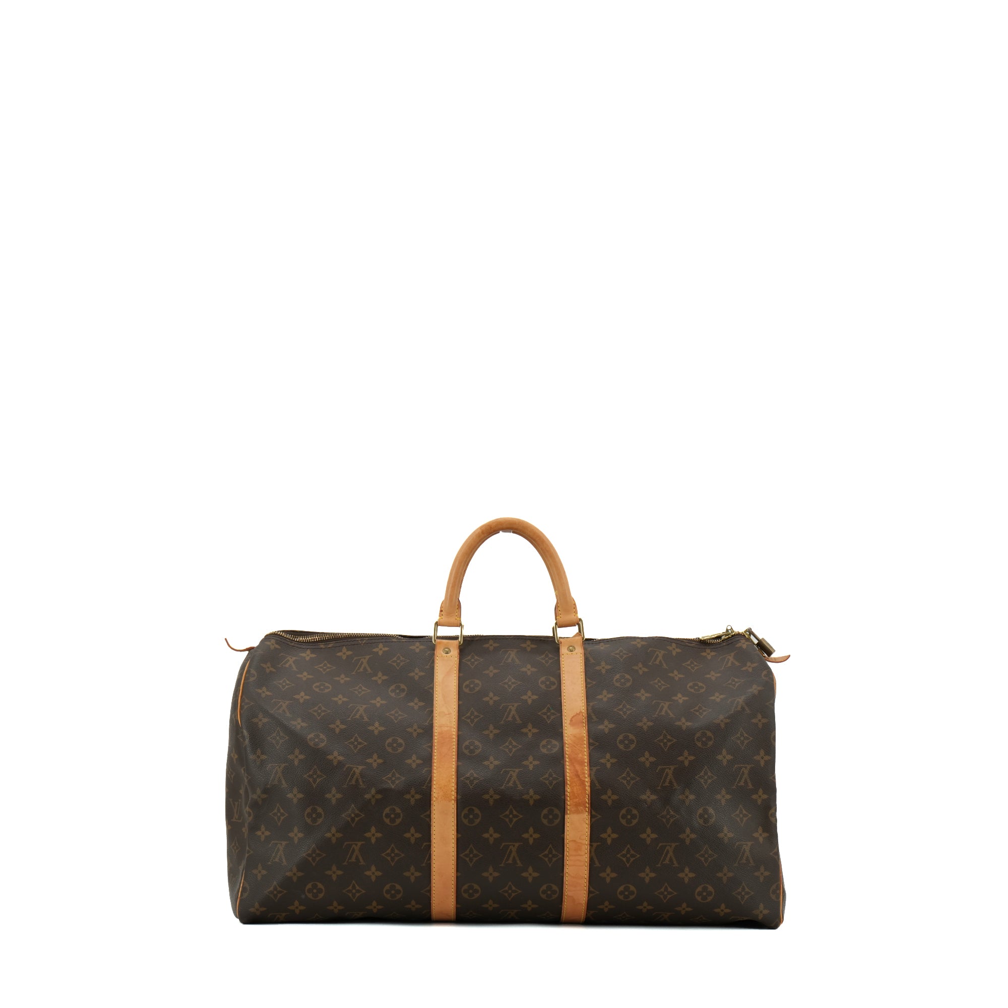 LOUIS VUITTON - Sac de voyage Keepall 55 Louis Vuitton en toile monogrammée vintage