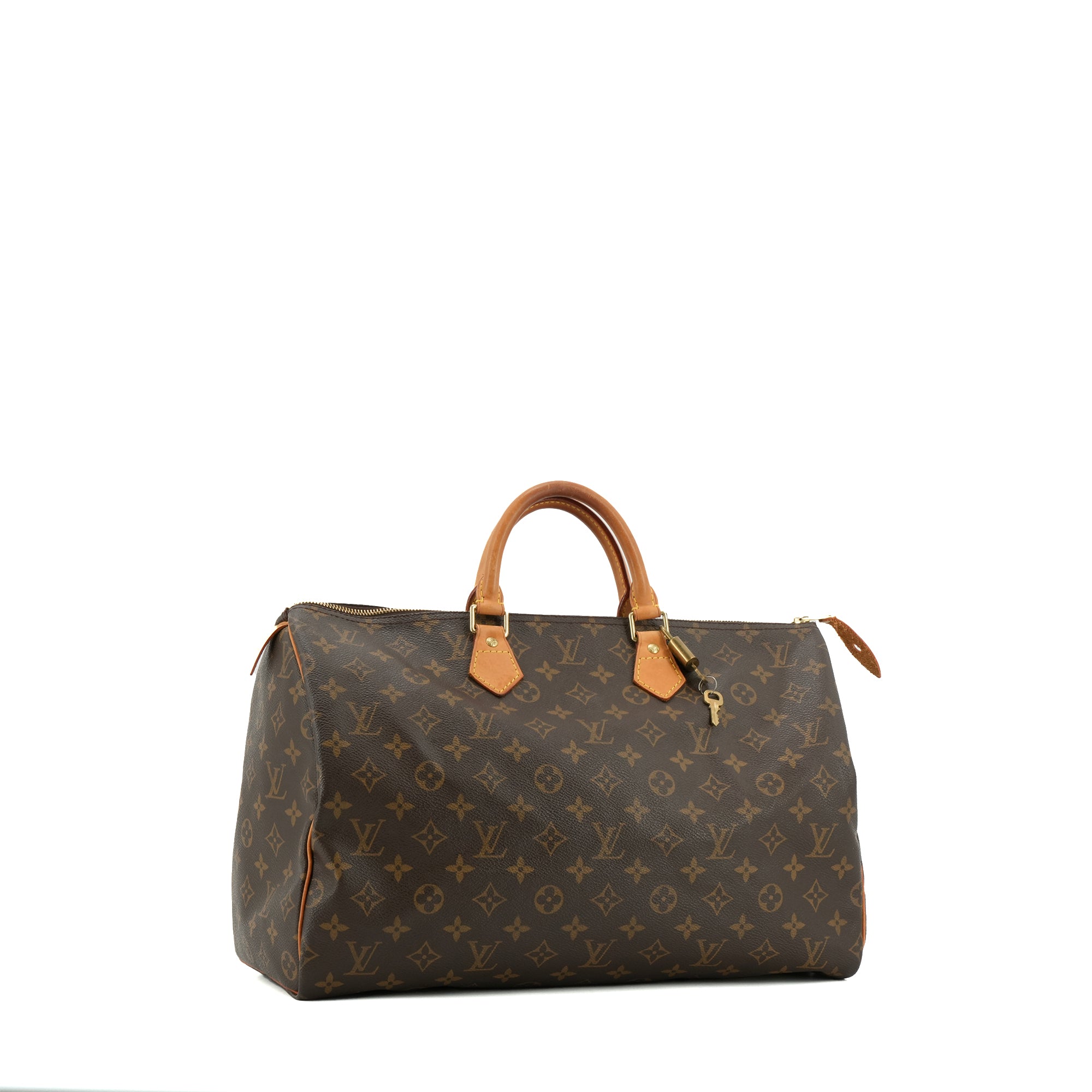 LOUIS VUITTON - Sac à main Speedy 40 Louis Vuitton en toile monogrammée