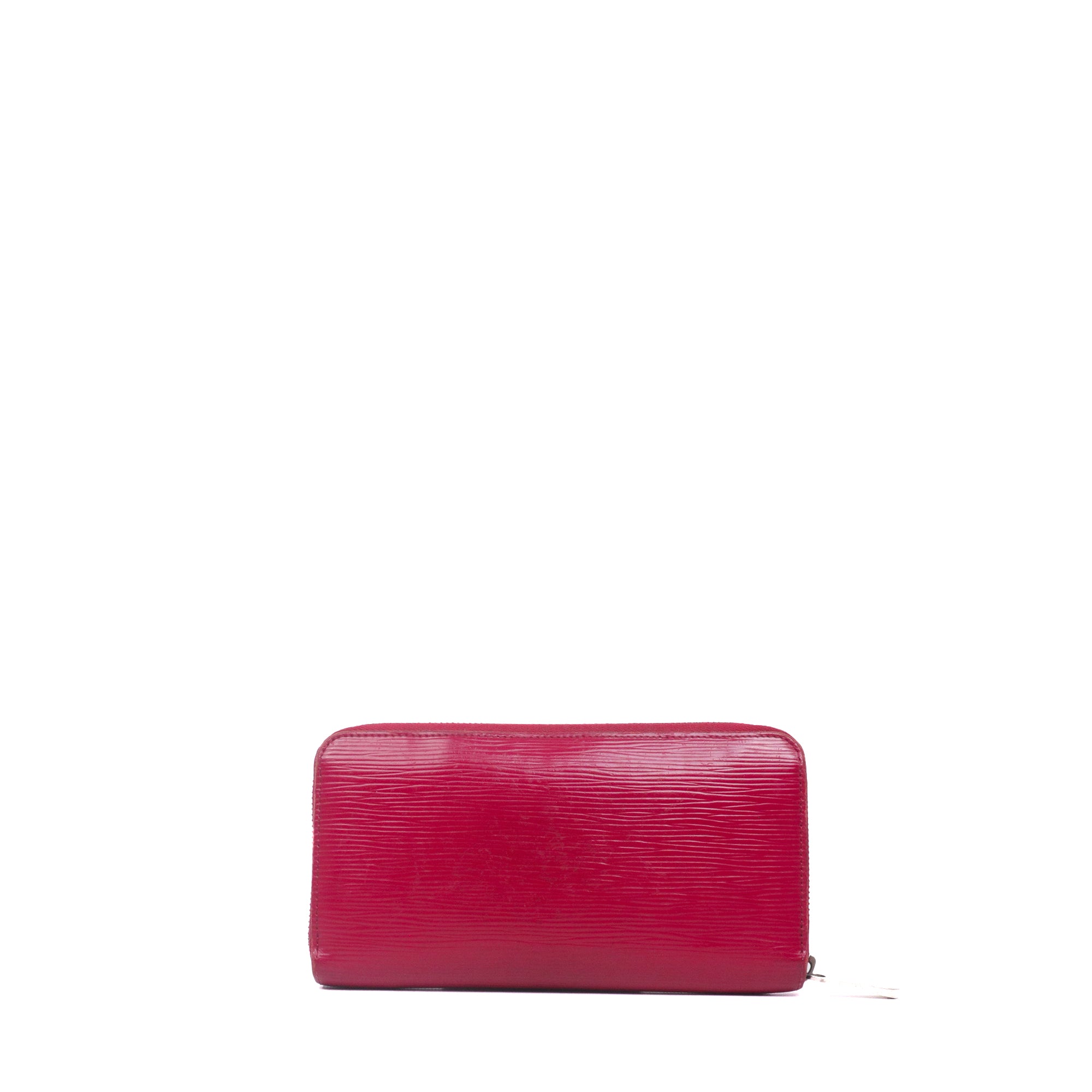 LOUIS VUITTON - Portefeuille Zippy Louis Vuitton en cuir épi fuchsia