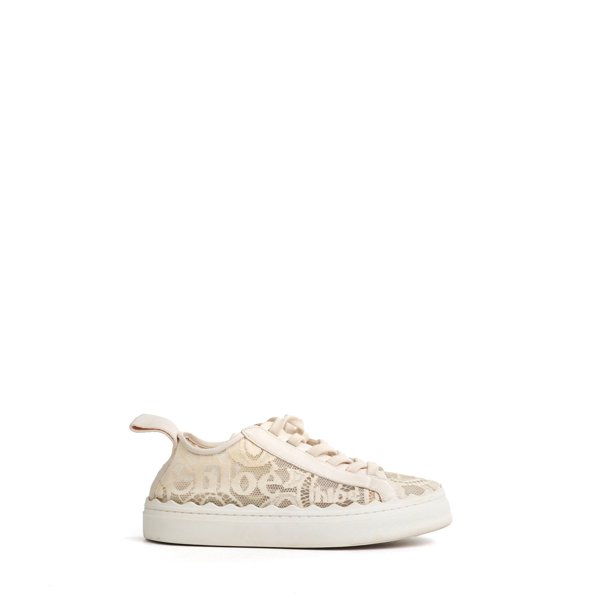CHLOÉ - Lauren sneakers in beige canvas (T35)