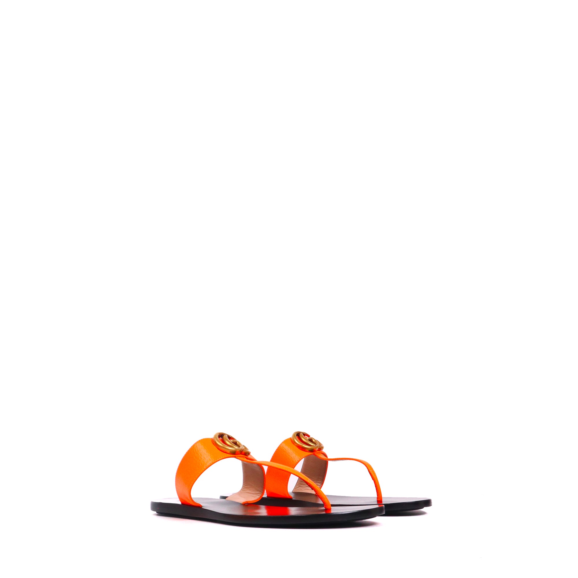 GUCCI - Marmont Gucci sandals in old pink smooth leather (T37)