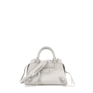 BALENCIAGA - Neo City shoulder bag in black smooth leather