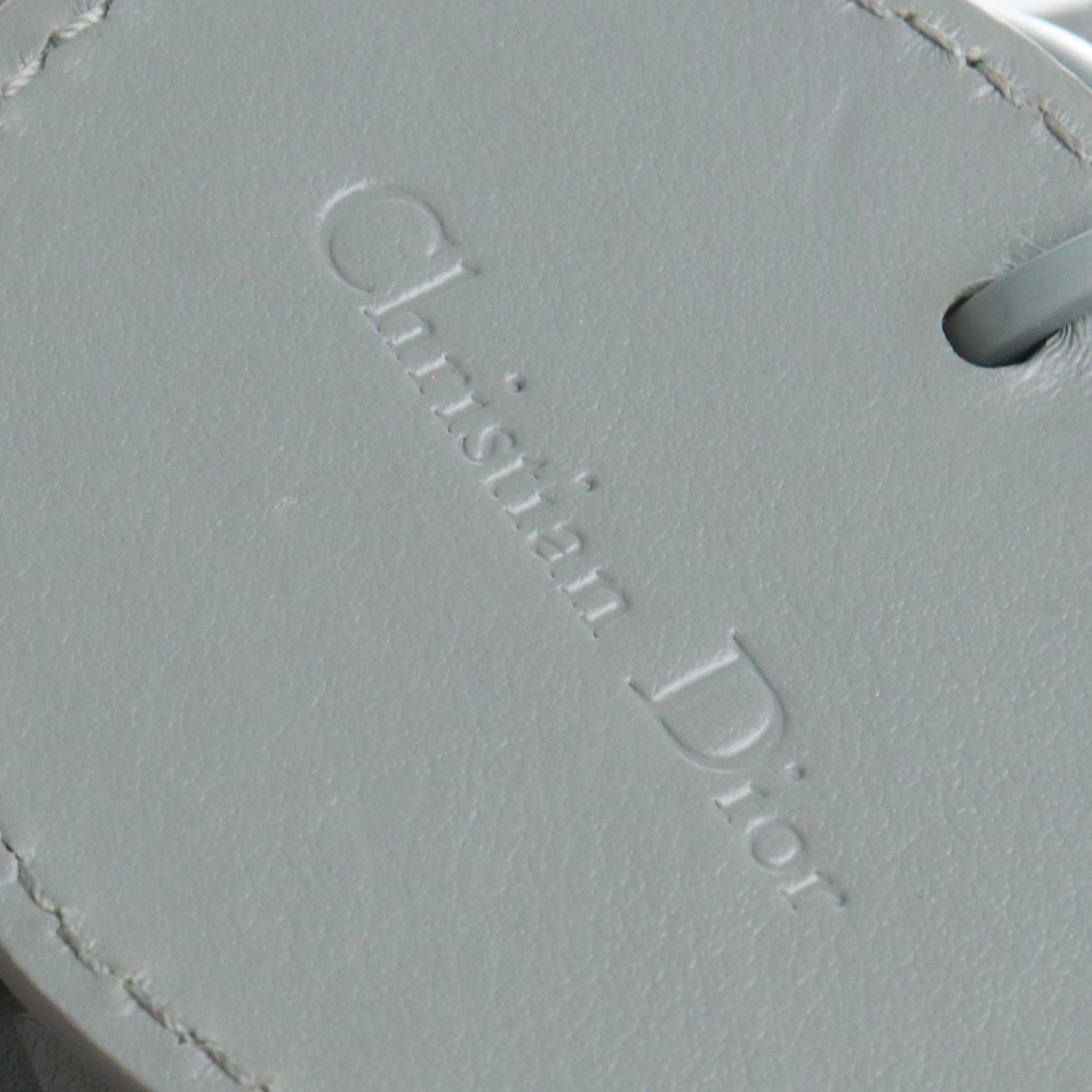 DIOR - Sac à bandoulière Lady D-Joy Dior en cuir cannage diamant gris