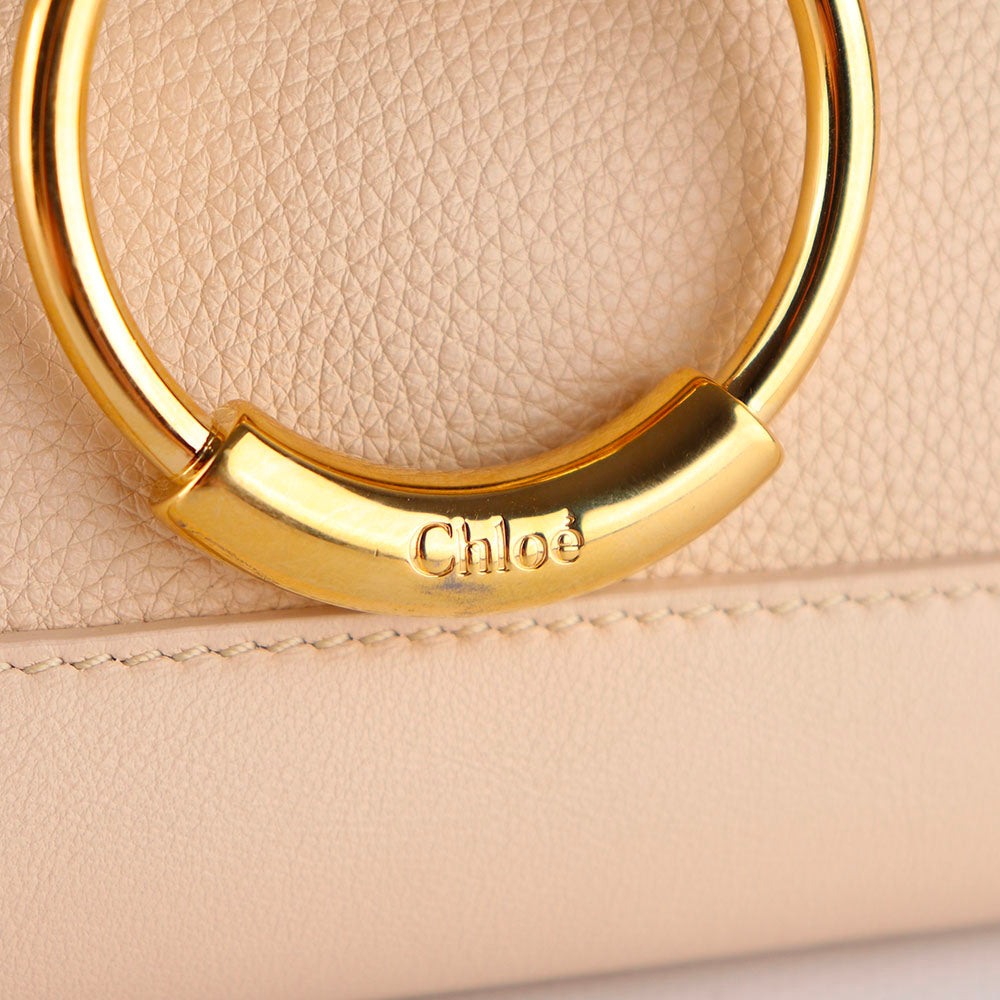 CHLOÉ - Sac à bandoulière Tess Day cuir grainé beige