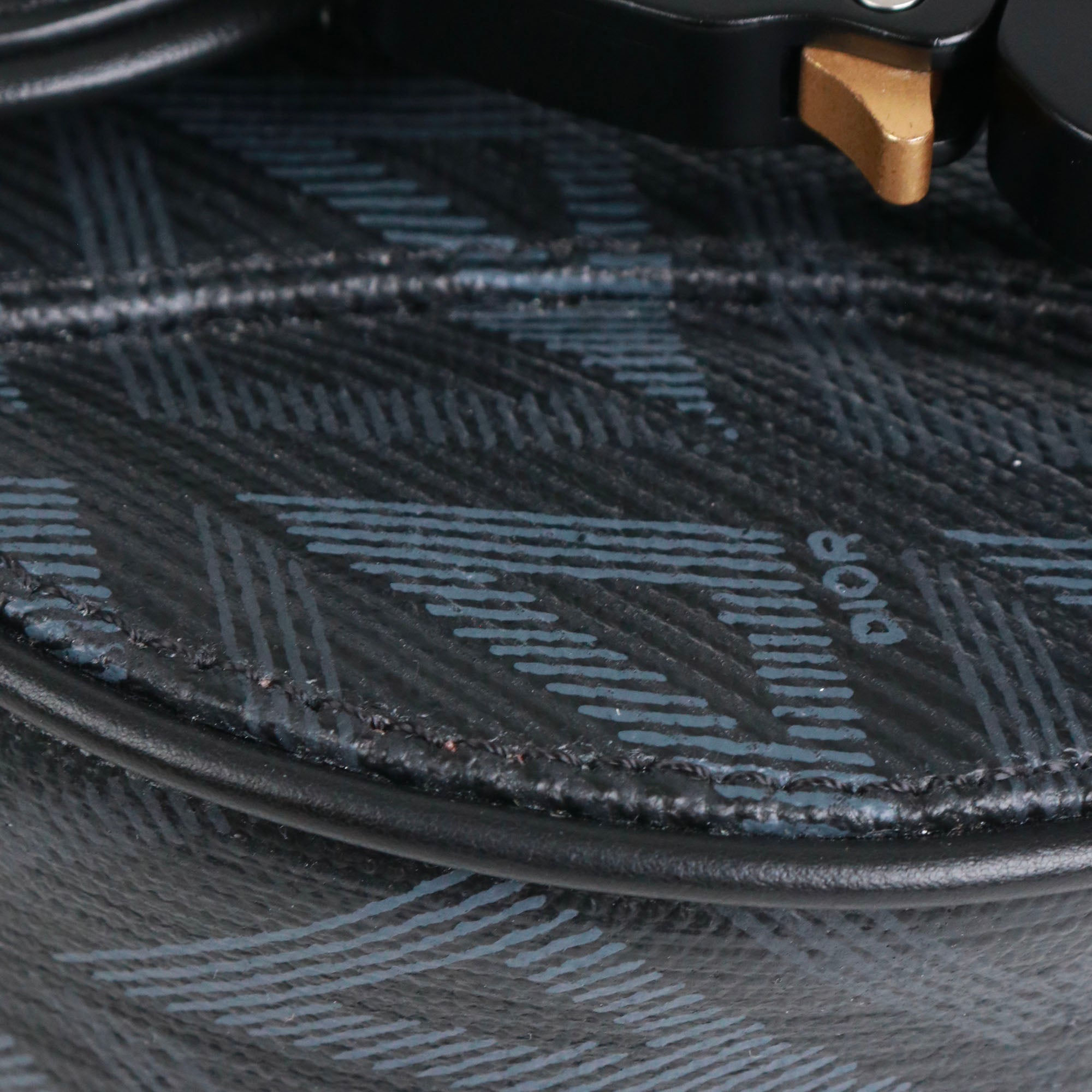 DIOR - Sac à bandoulière Saddle Dior en cuir noir