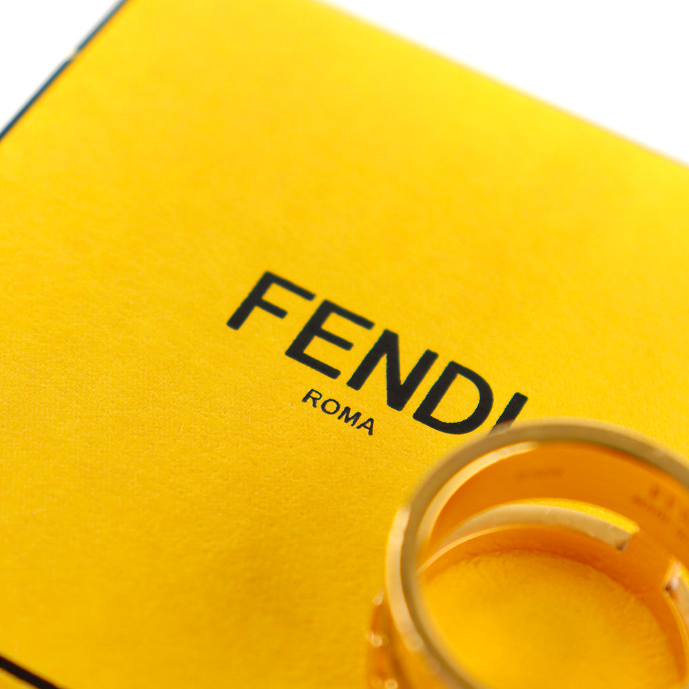 FENDI - Bague Monster en métal doré (S)