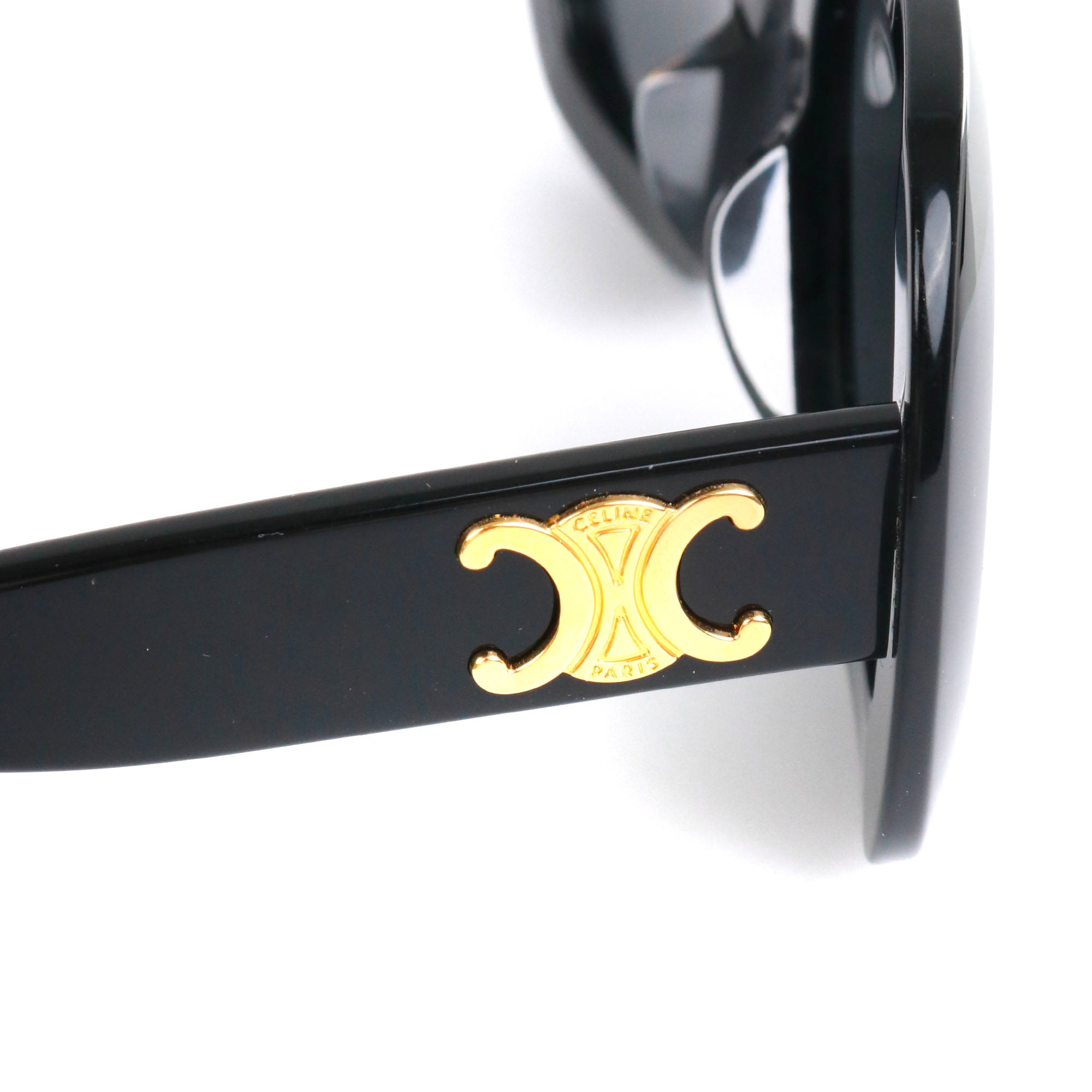 CELINE - Lunettes de soleil Triomphe Céline en plastique noir