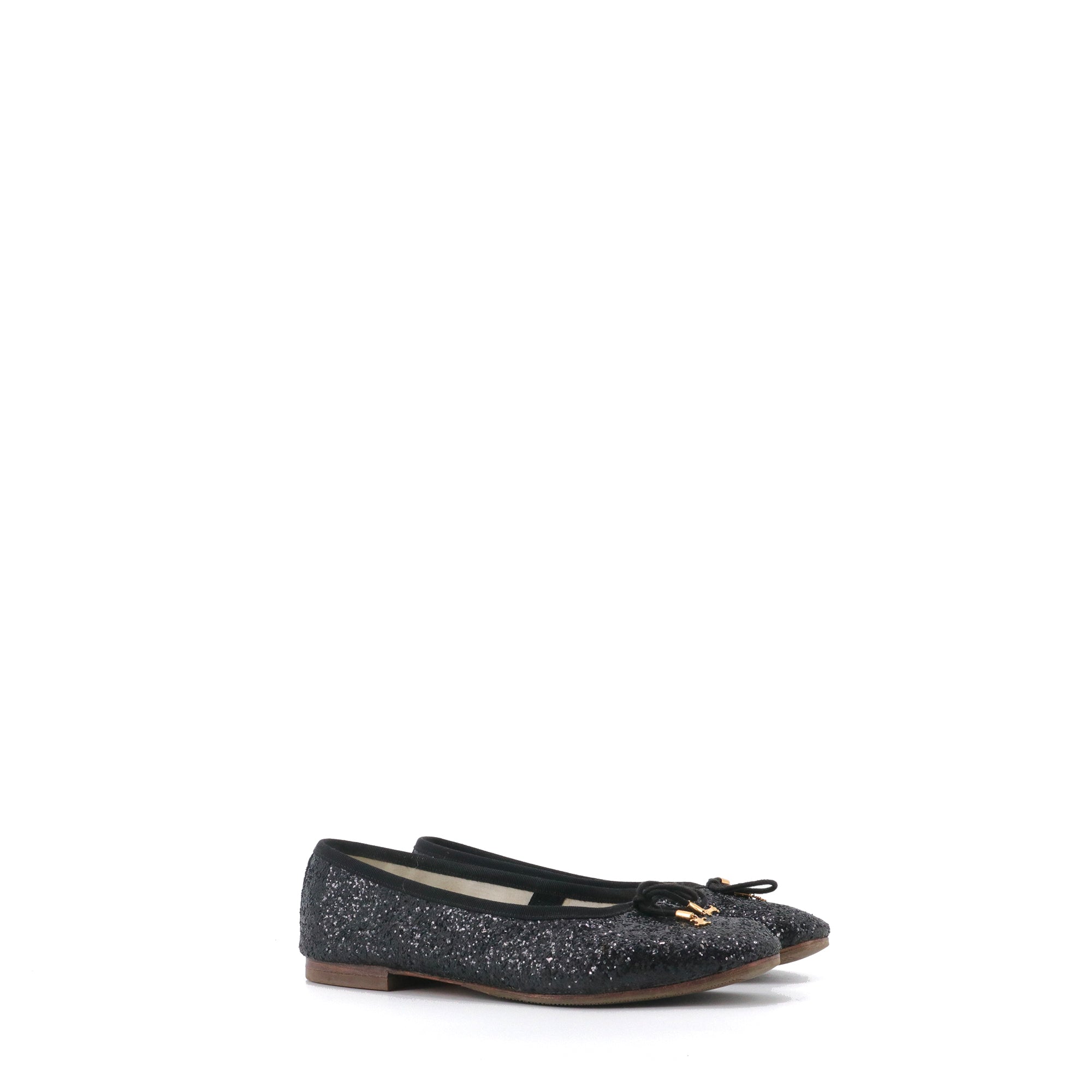 CELINE - Triomphe glitter ballerinas (T39)