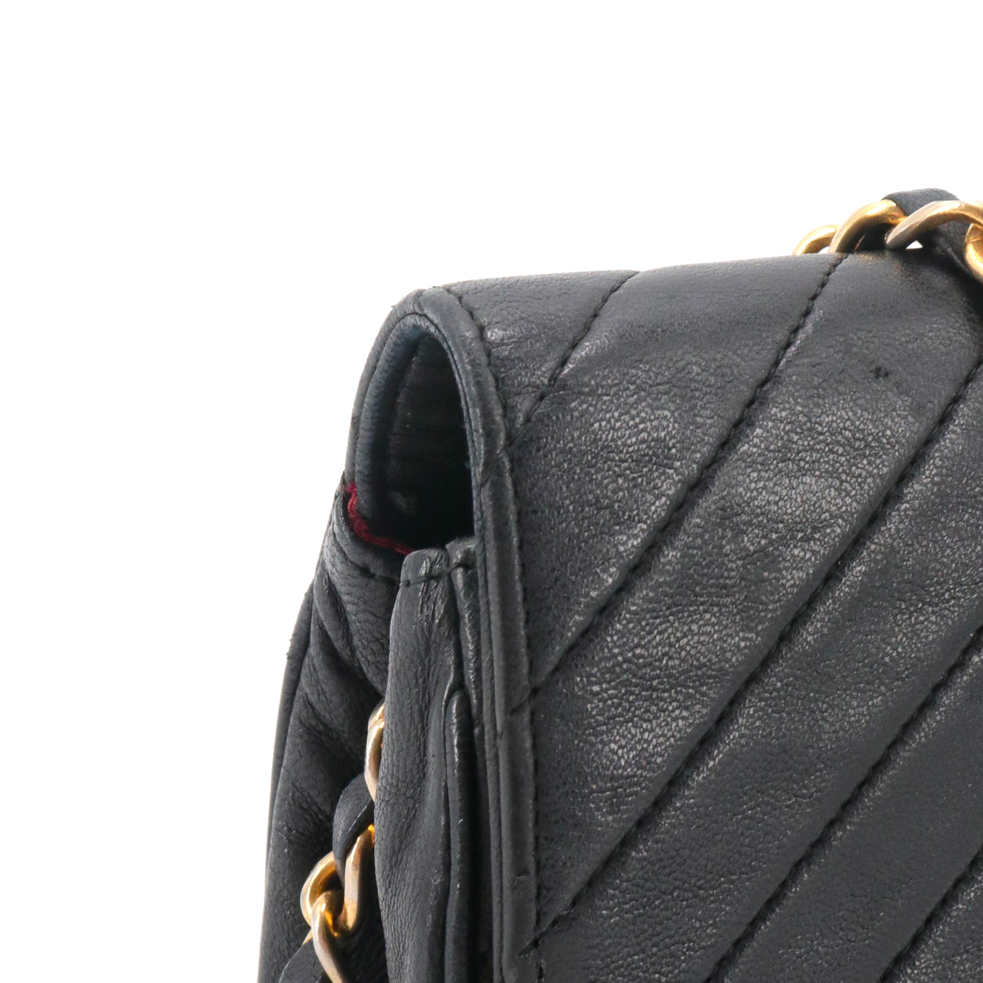 CHANEL - Chanel Timeless 25 double flap handbag in black quilted leather