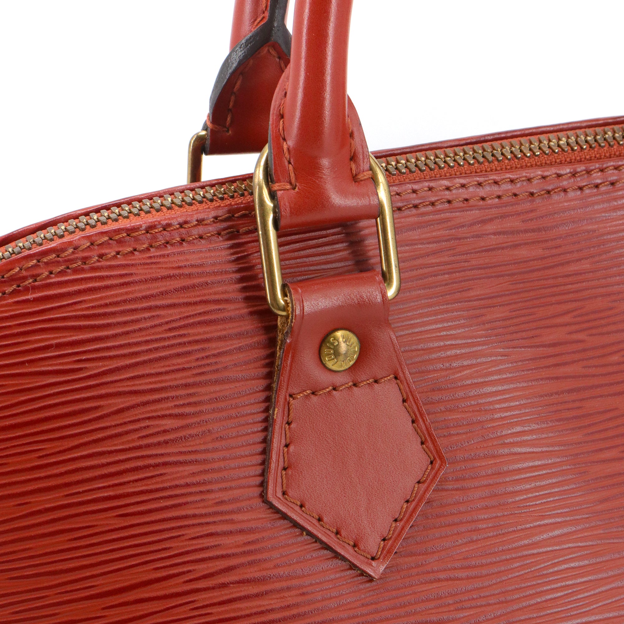 LOUIS VUITTON - Sac à main Alma PM Louis Vuitton en cuir épi marron