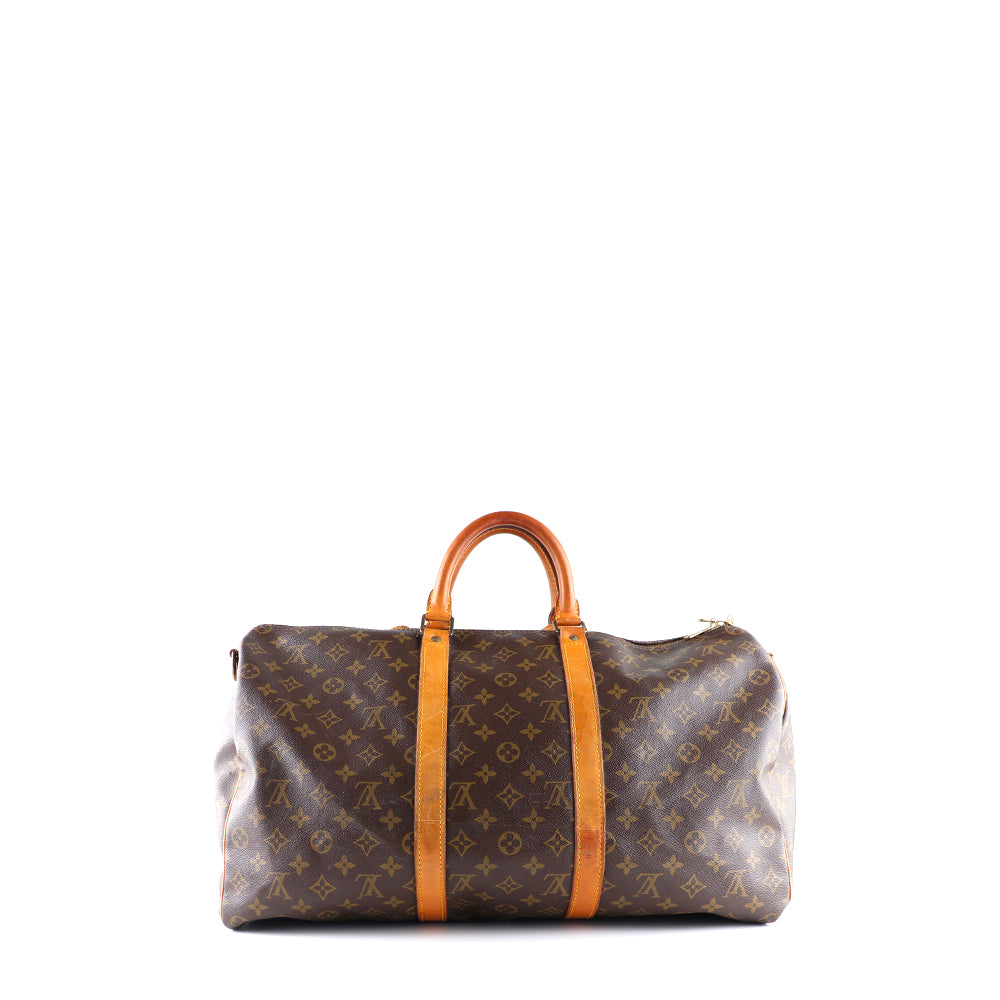 LOUIS VUITTON - Sac de voyage Keepall 50 avec bandoulière vintage