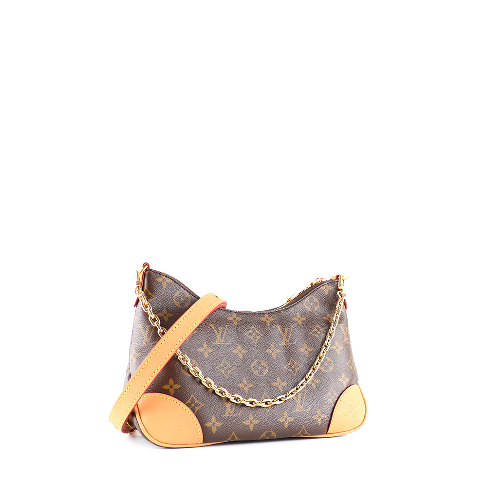 LOUIS VUITTON - Sac à bandoulière Boulogne en toile monogrammée marron
