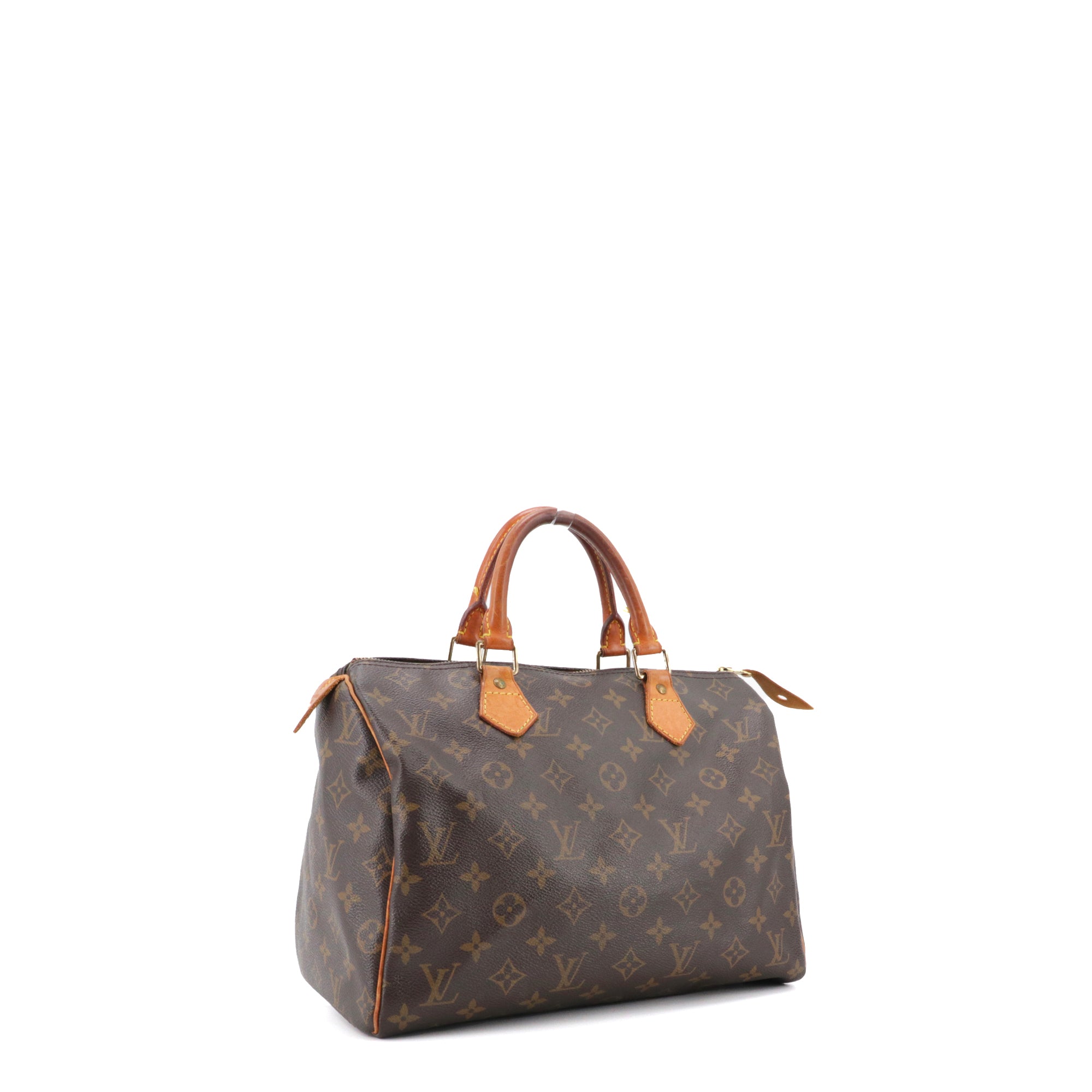 LOUIS VUITTON - Sac à main Speedy 30 Louis Vuitton en toile monogrammée