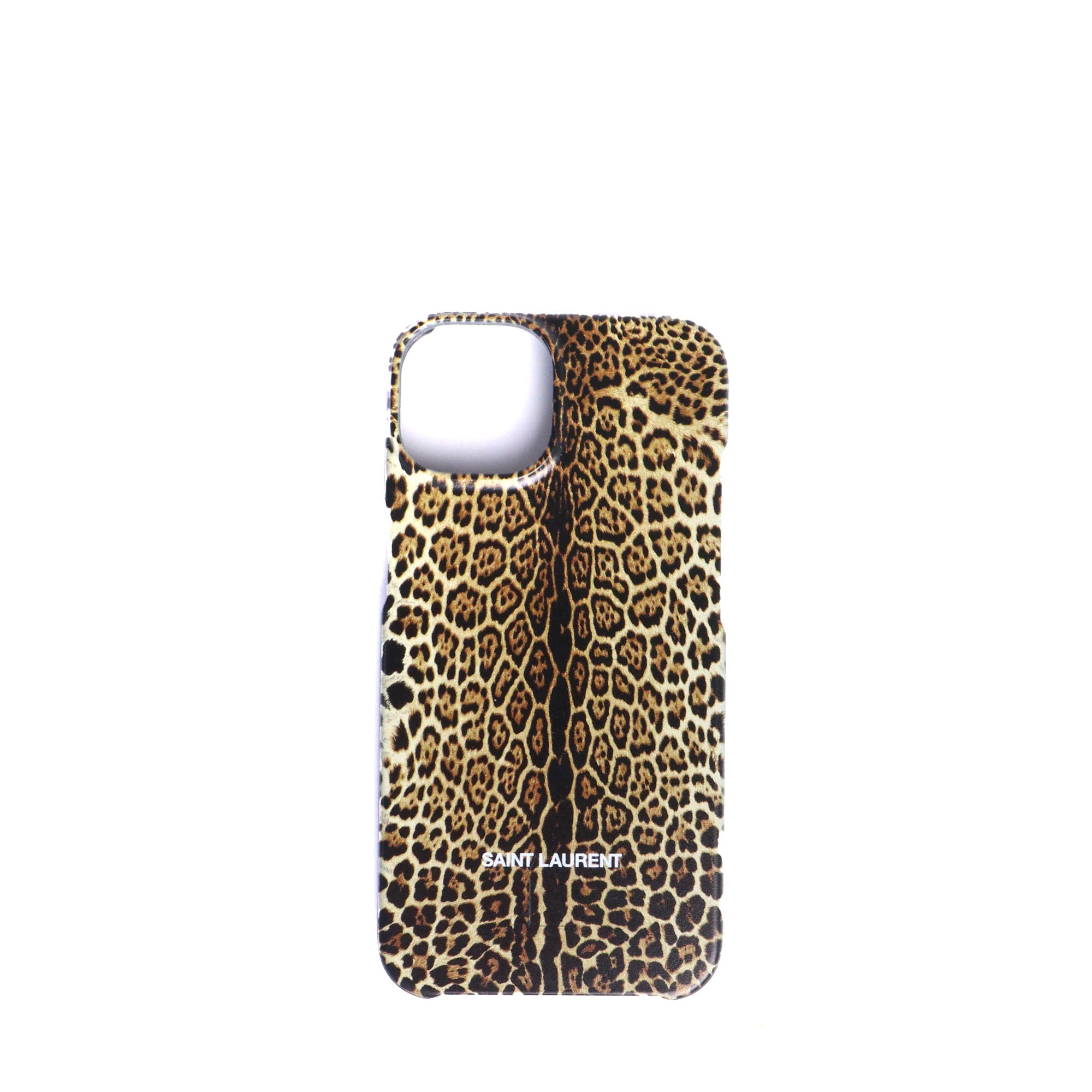 SAINT LAURENT - Coque de téléphone Saint Laurent imprimé léopard (iPhone 13/13 pro)