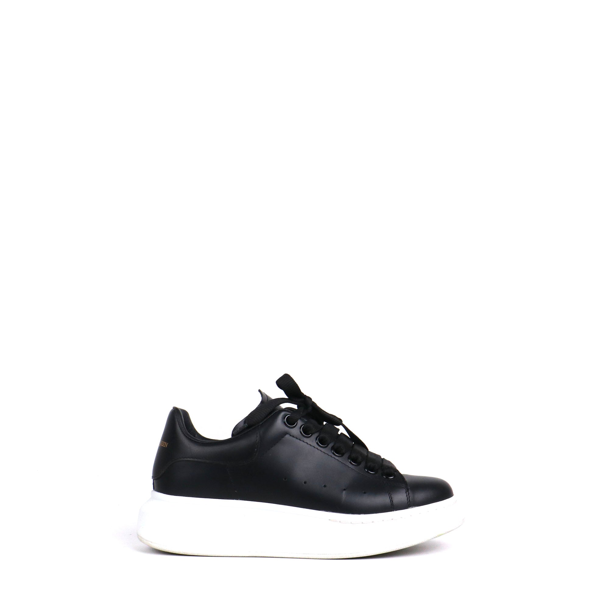ALEXANDER MCQUEEN - Sneakers Oversize Alexander McQueen en cuir noir (T36,5)