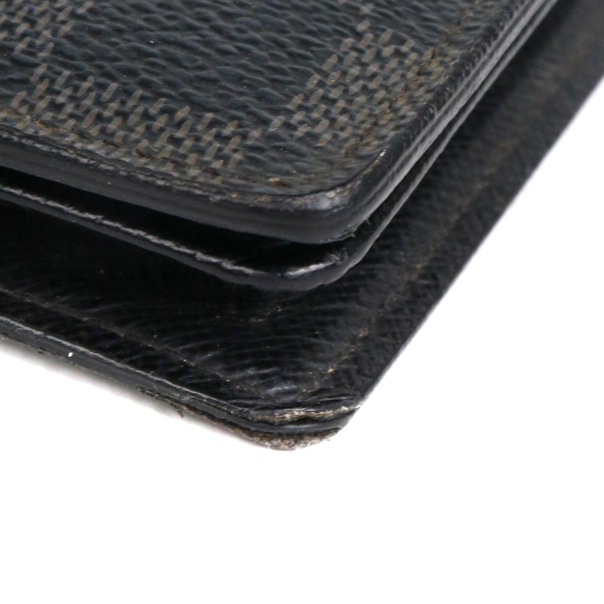 LOUIS VUITTON - Portefeuille Florin Louis Vuitton en toile damier graphite