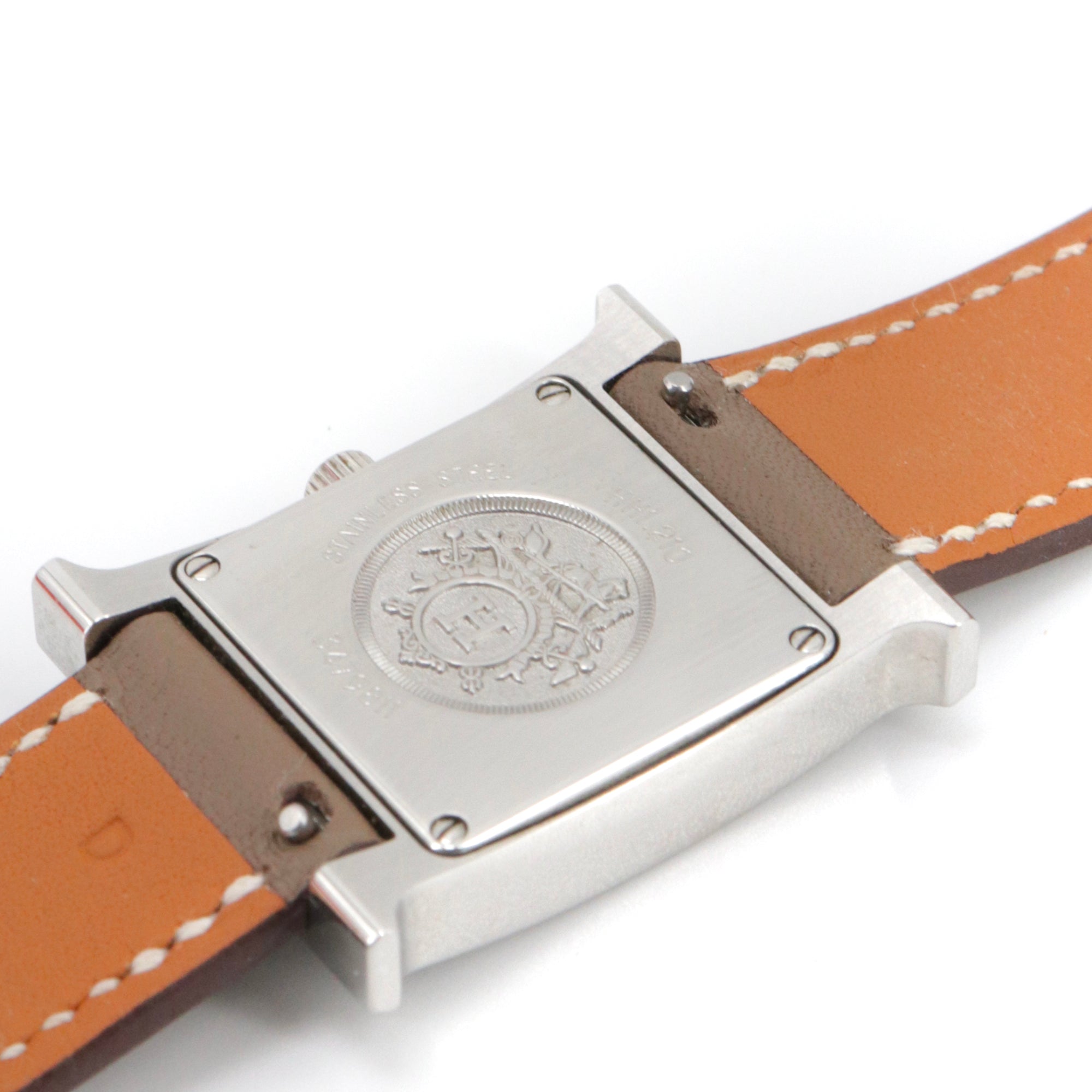 HERMÈS - Kelly watch in brown leather