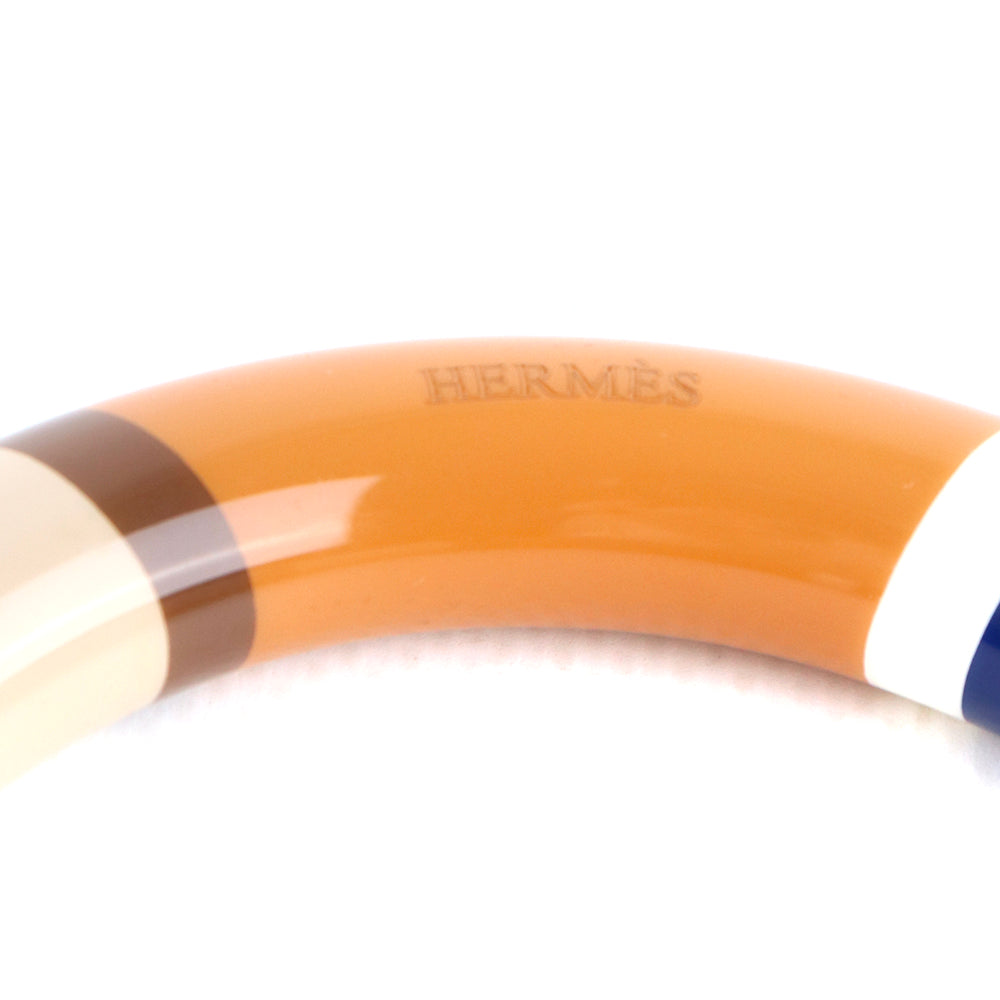 HERMÈS - Lacquered wooden bracelet (M)