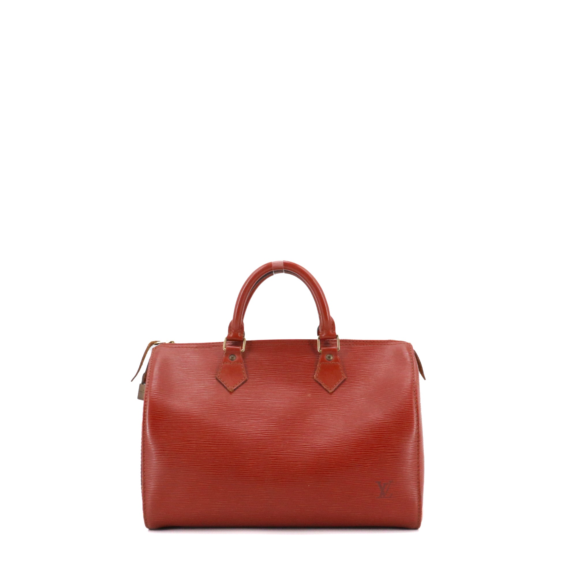 LOUIS VUITTON - Sac à main Speedy 30 Louis Vuitton en cuir épi marron vintage