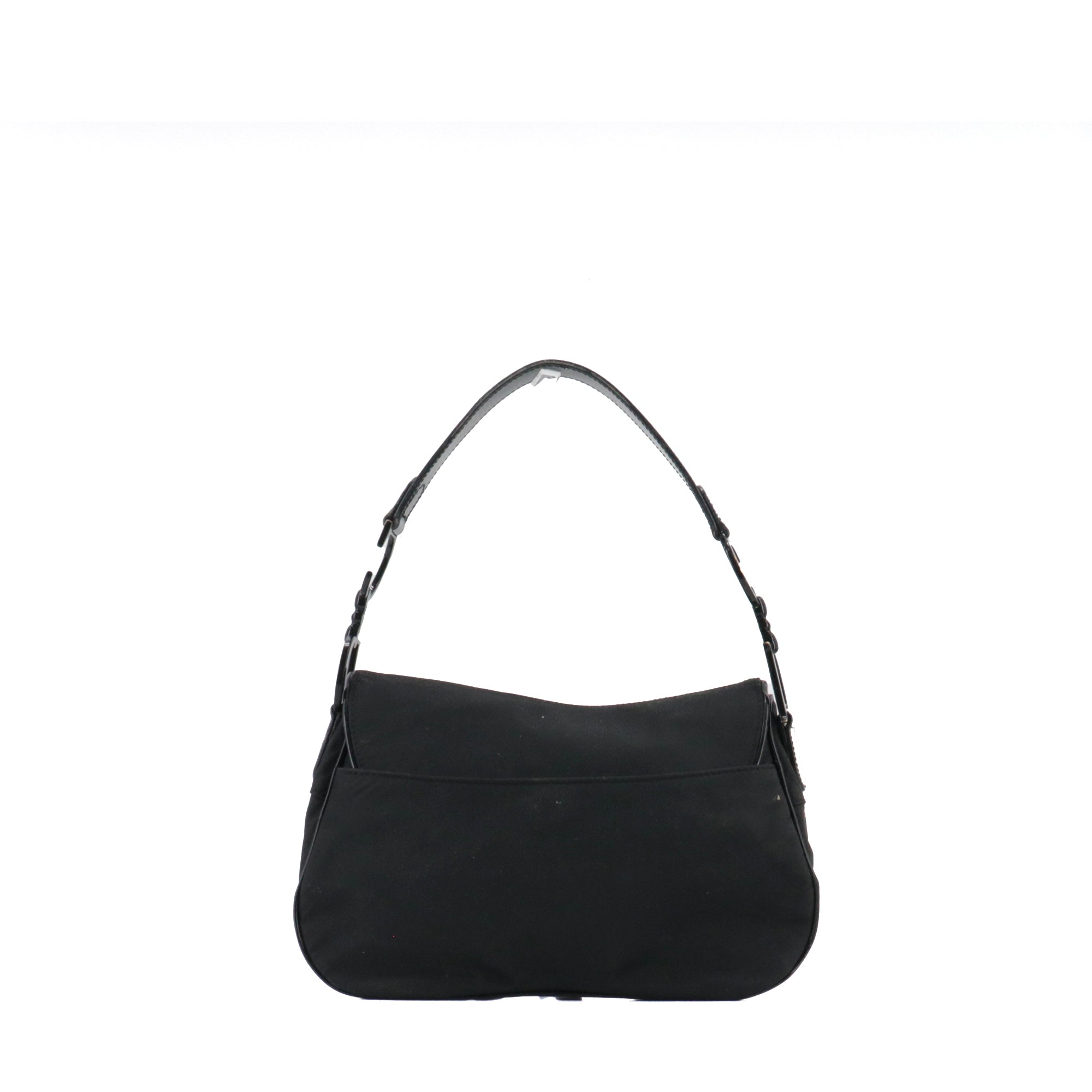 DIOR - Sac à épaule Saddle Vintage Dior en toile noire