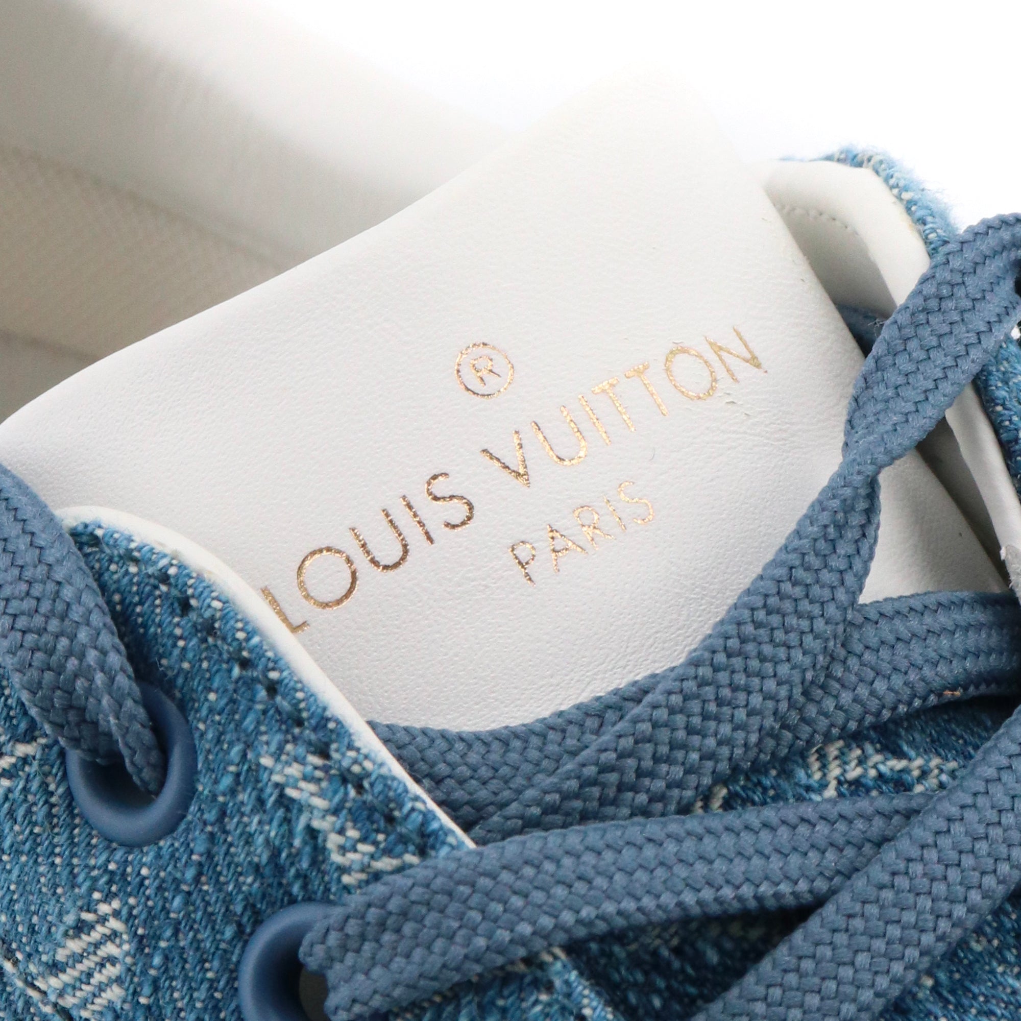 LOUIS VUITTON - Sneakers Luxembourg Louis Vuitton en denim bleu (T40)