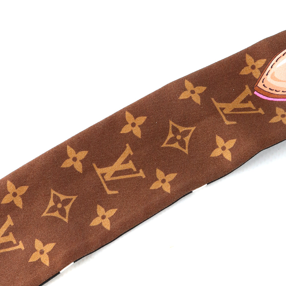 LOUIS VUITTON - Fine monogram silk twilly