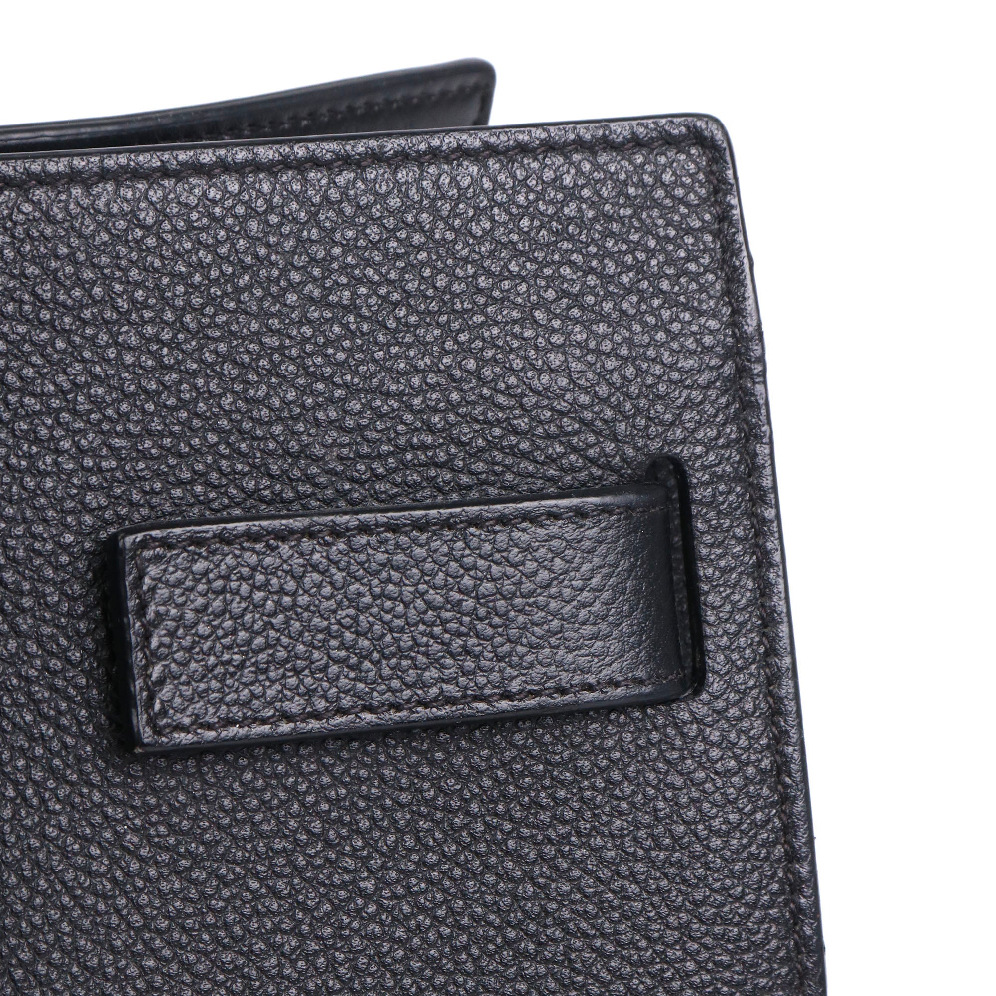SAINT LAURENT - Nano day bag in gray grained leather