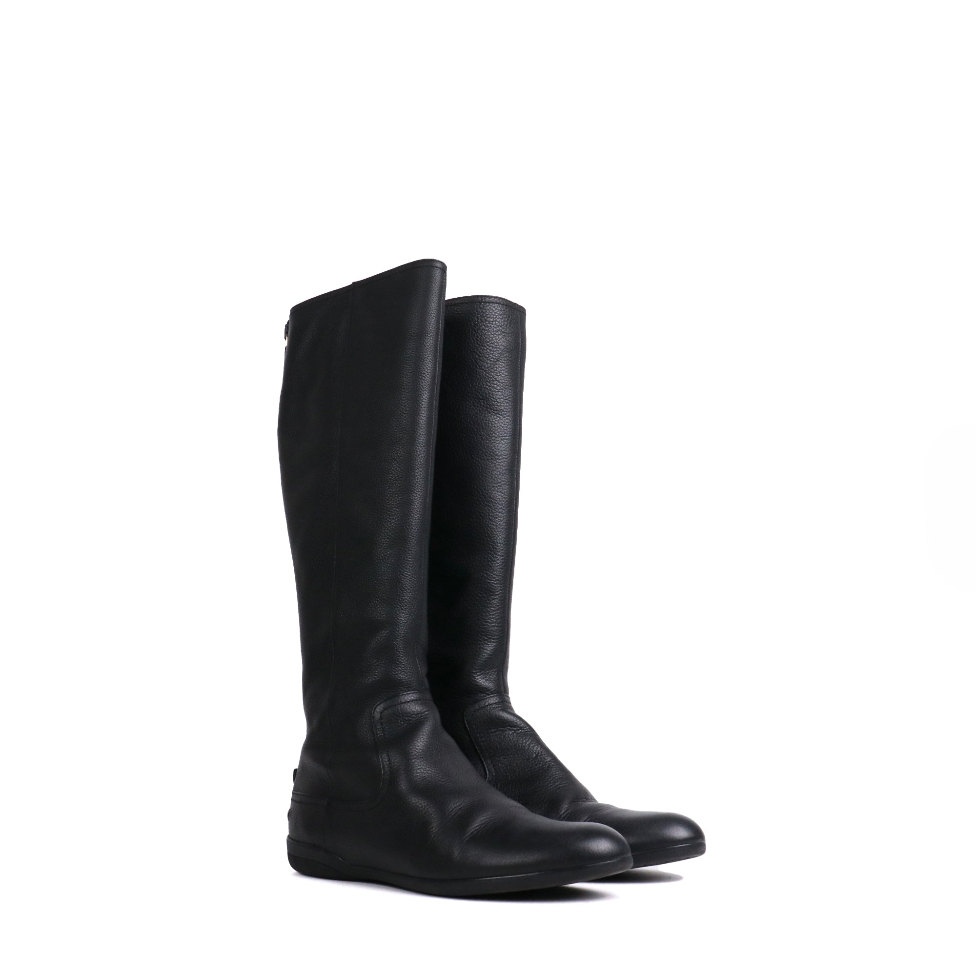 GUCCI - Bottes Gucci en cuir noir (T38,5)